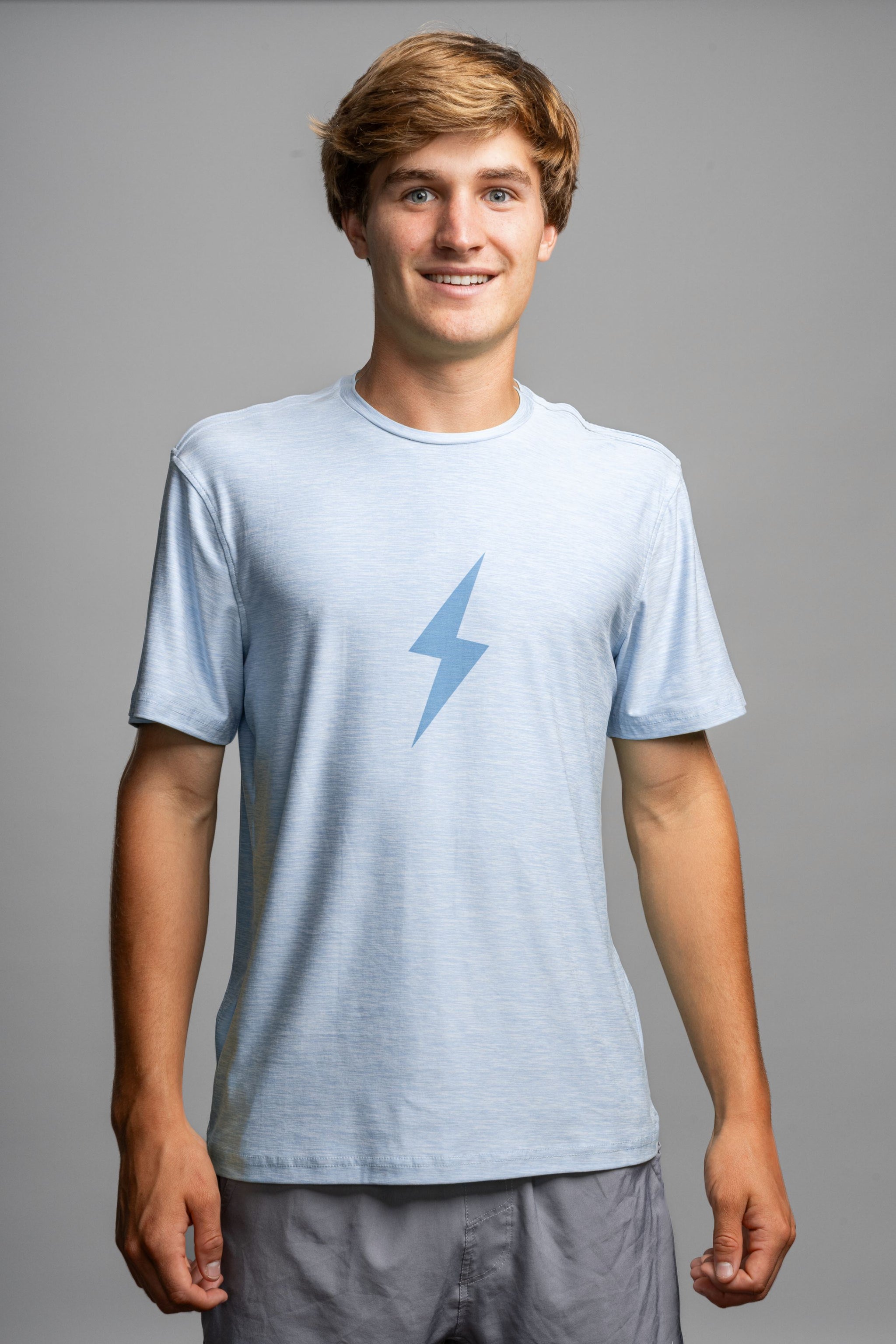 "BOLT" SuperSoft T-Shirt - Baby Blue- quickbuy