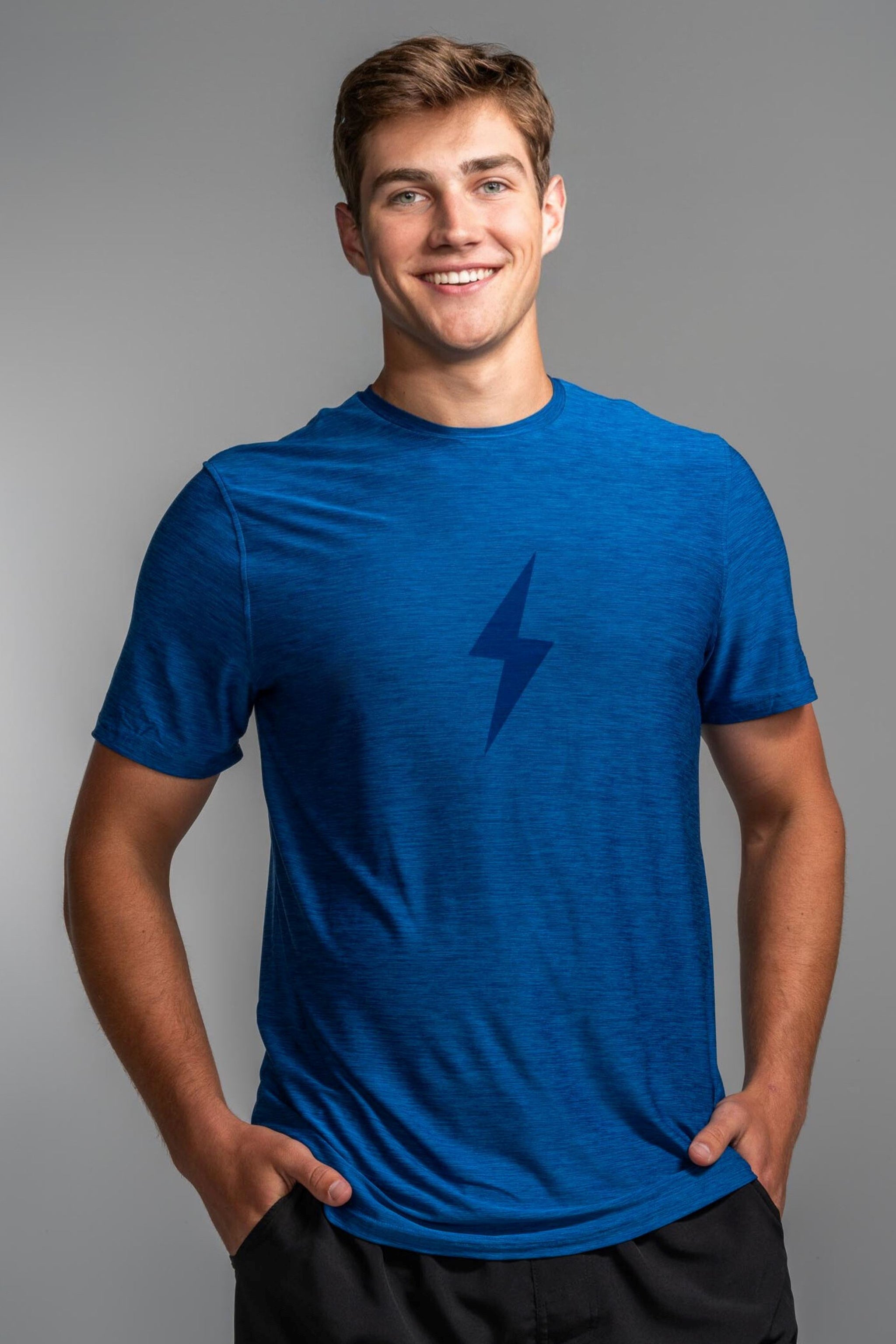"BOLT" SuperSoft T-Shirt - Blue- quickbuy
