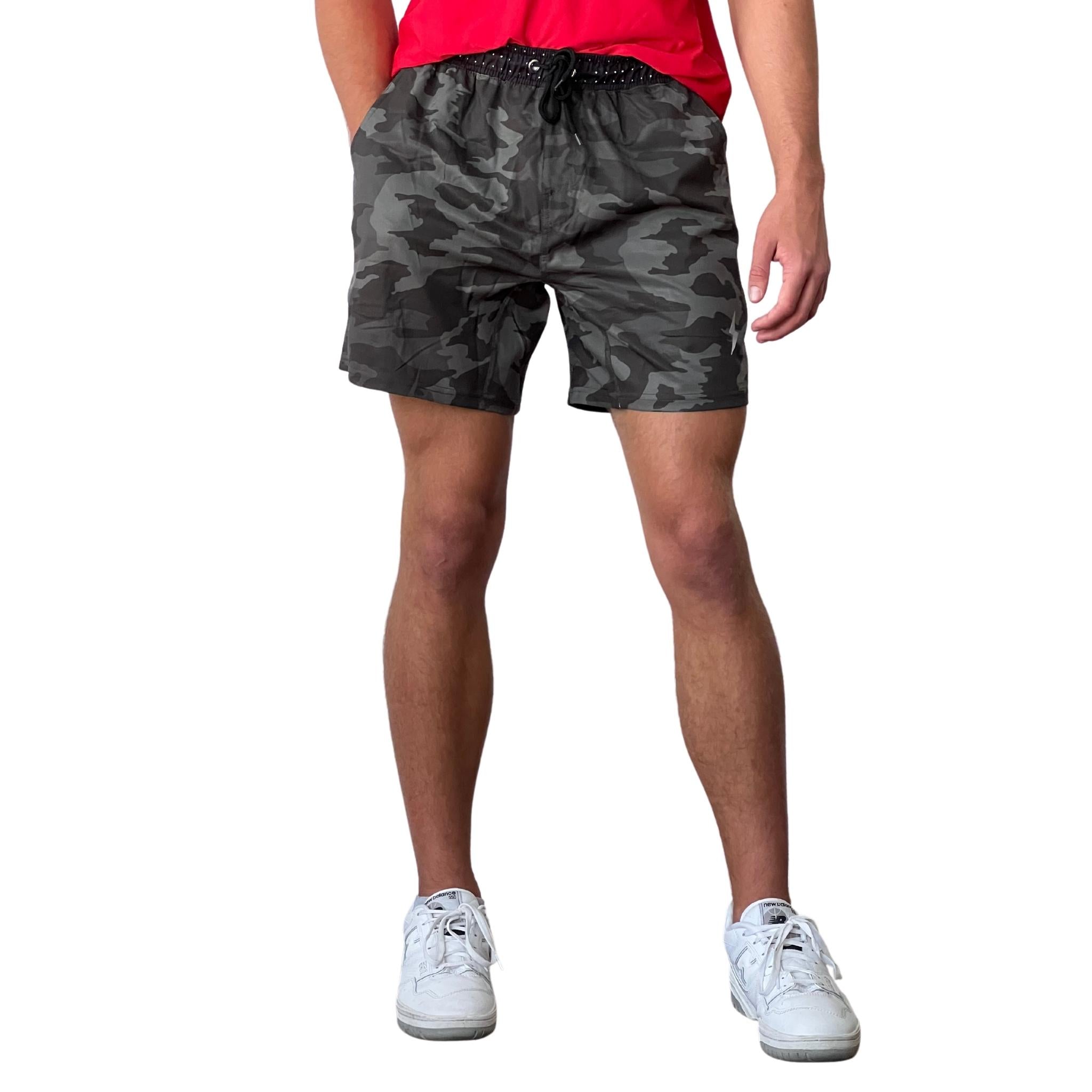 BRUCE BOLT 5" SHORT W/ LINER - CAMO GREEN- quickbuy