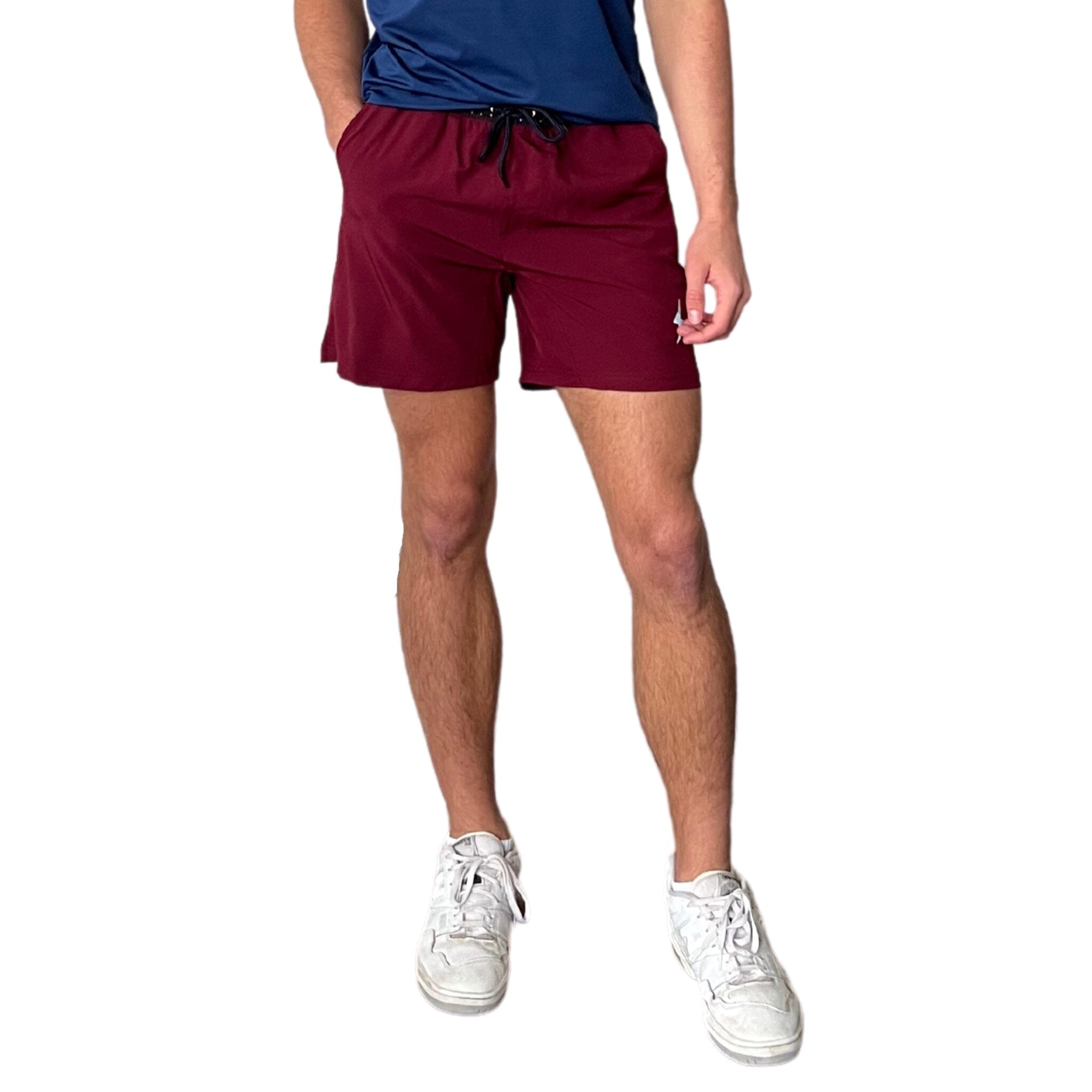 BRUCE BOLT 5" SHORT W/ LINER - MAROON- quickbuy