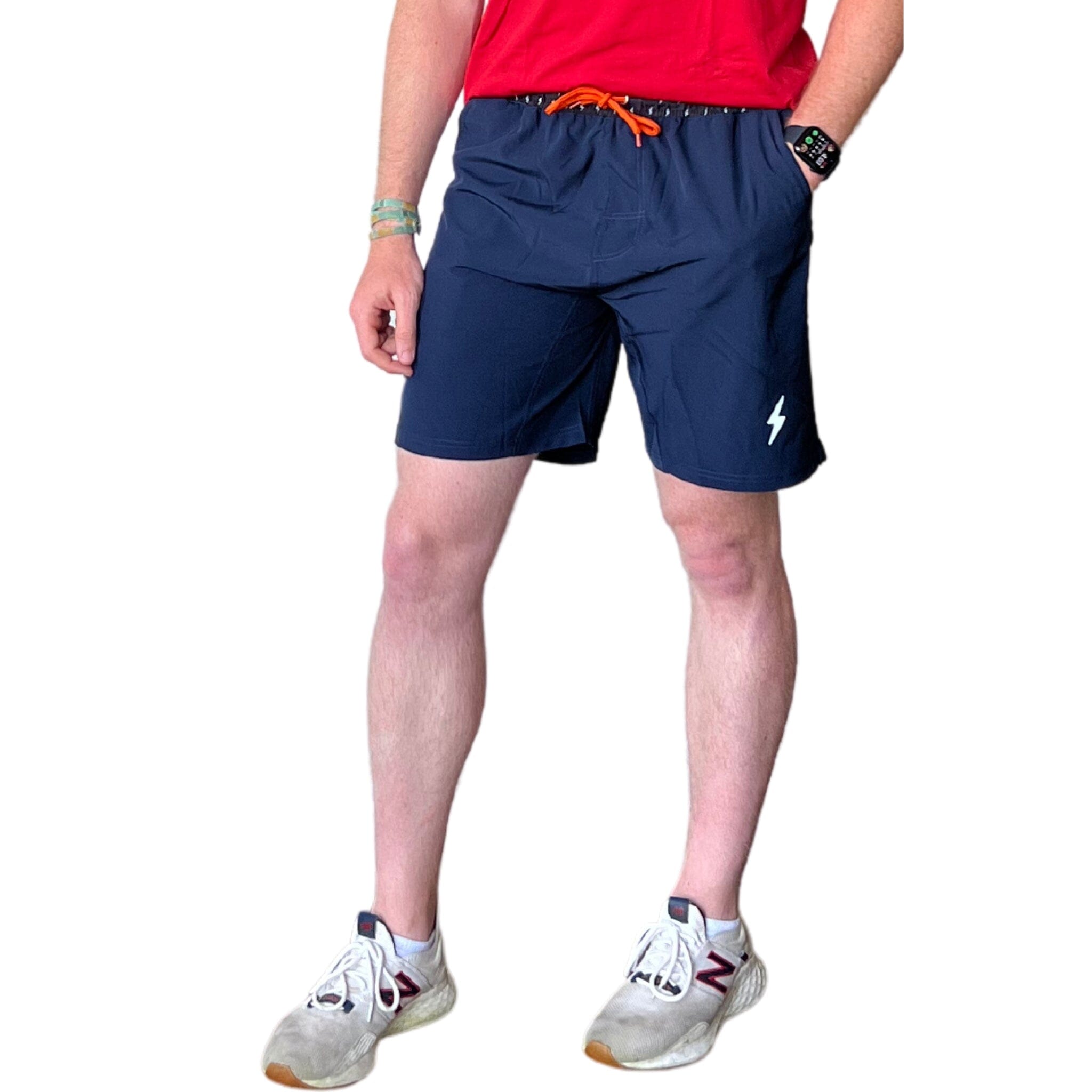 BRUCE BOLT 7" SHORT - NAVY- quickbuy