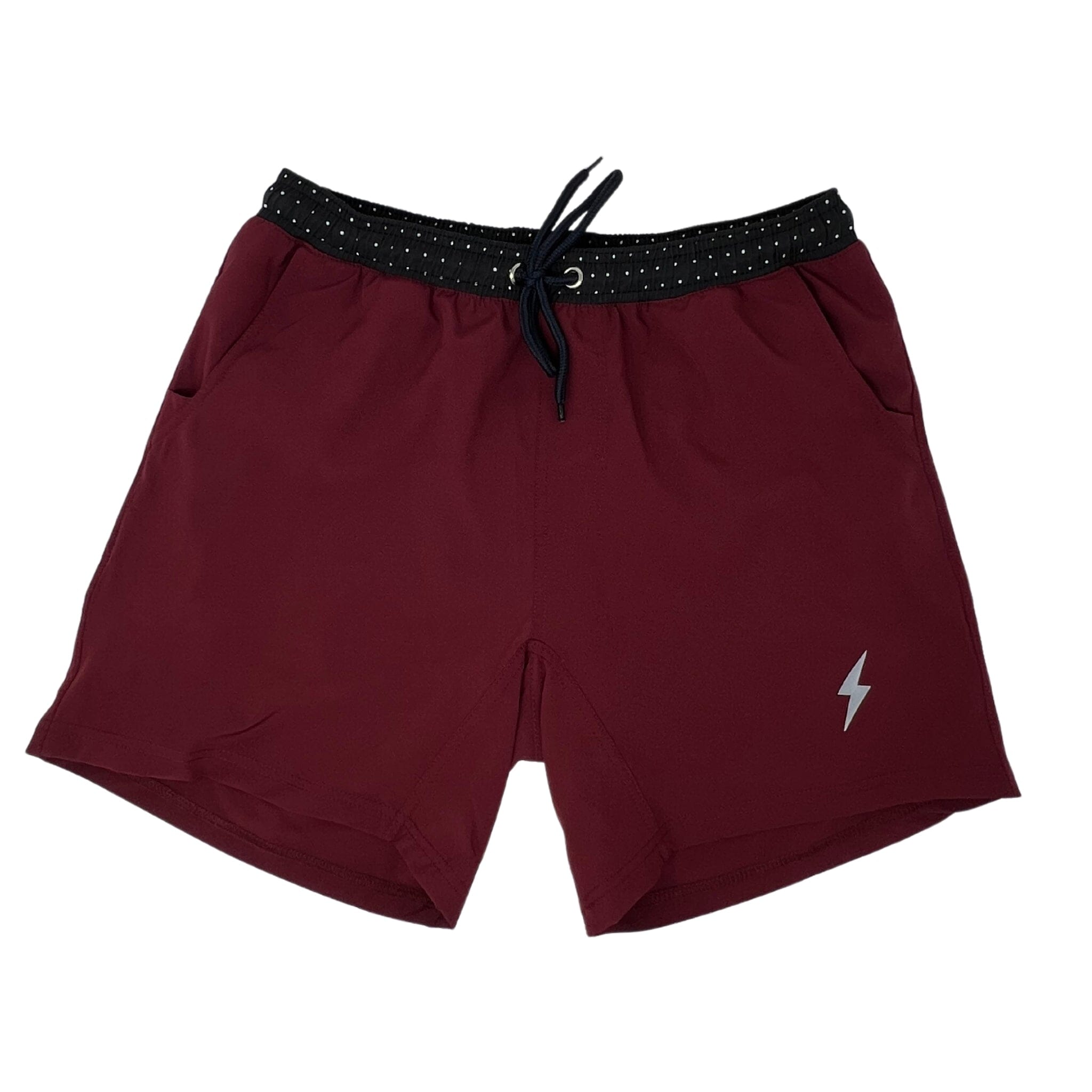 BRUCE BOLT 7" SHORTS - MAROON- quickbuy