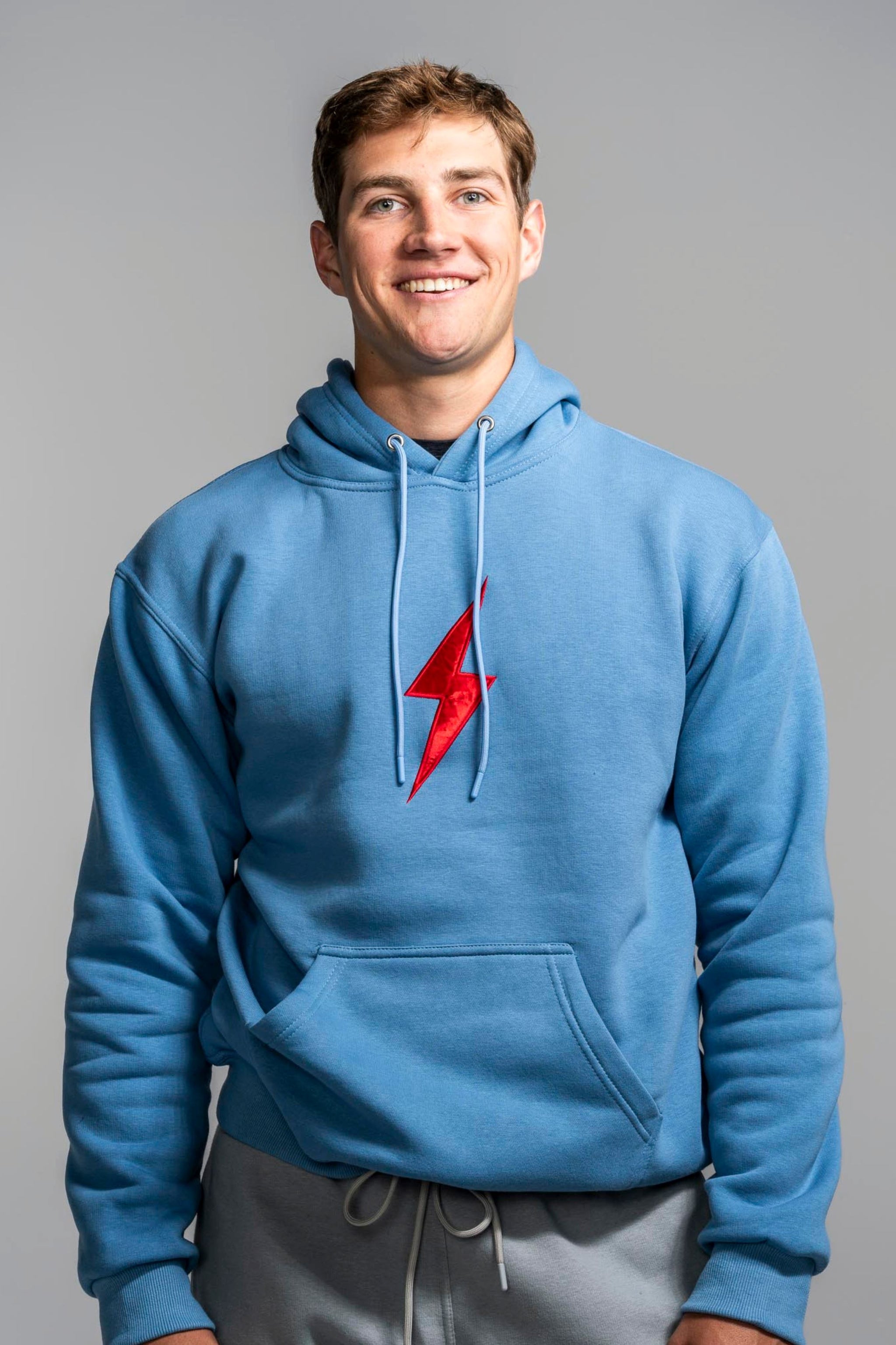 BRUCE BOLT "BOLT" Hoodie - BABY BLUE- quickbuy