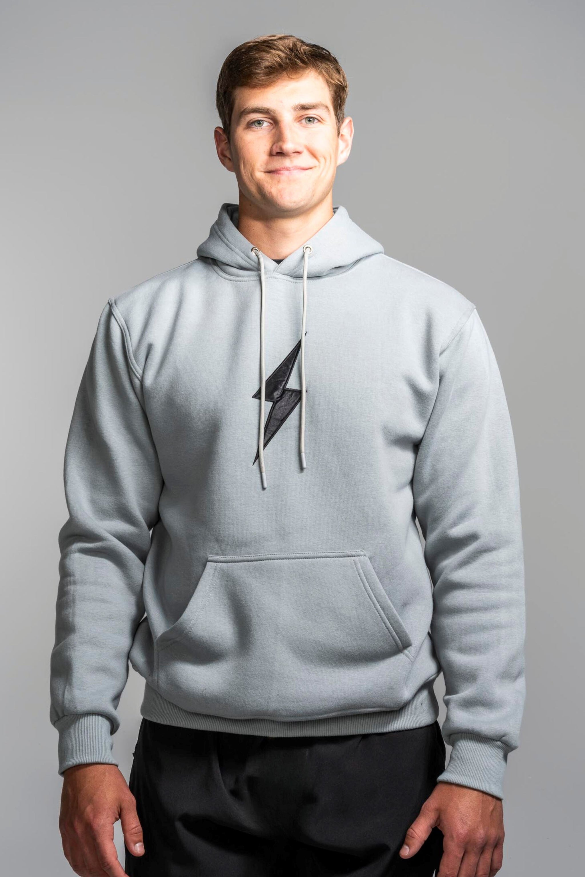 BRUCE BOLT "BOLT" Hoodie - GREY- quickbuy