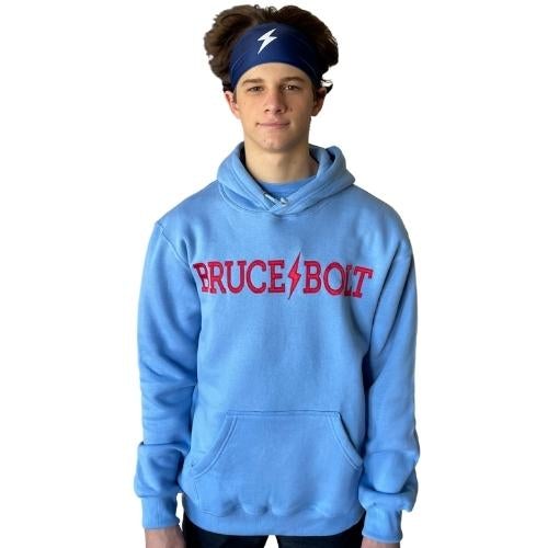 BRUCE BOLT "BRUCE BOLT" Hoodie - BABY BLUE- quickbuy