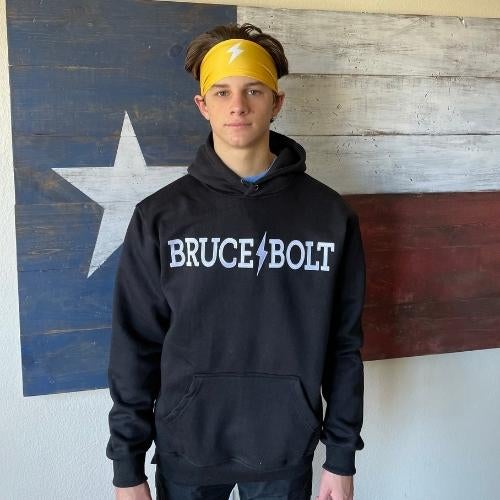 BRUCE BOLT "BRUCE BOLT" Hoodie - BLACK- quickbuy