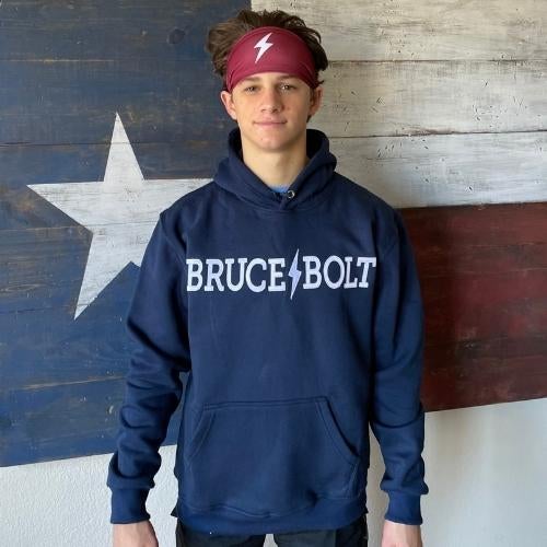 BRUCE BOLT "BRUCE BOLT" Hoodie - NAVY- quickbuy