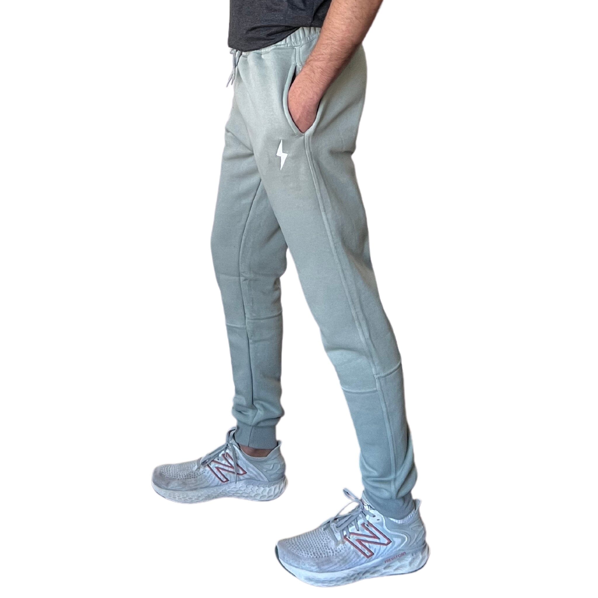 BRUCE BOLT Cotton Joggers - GREY- quickbuy