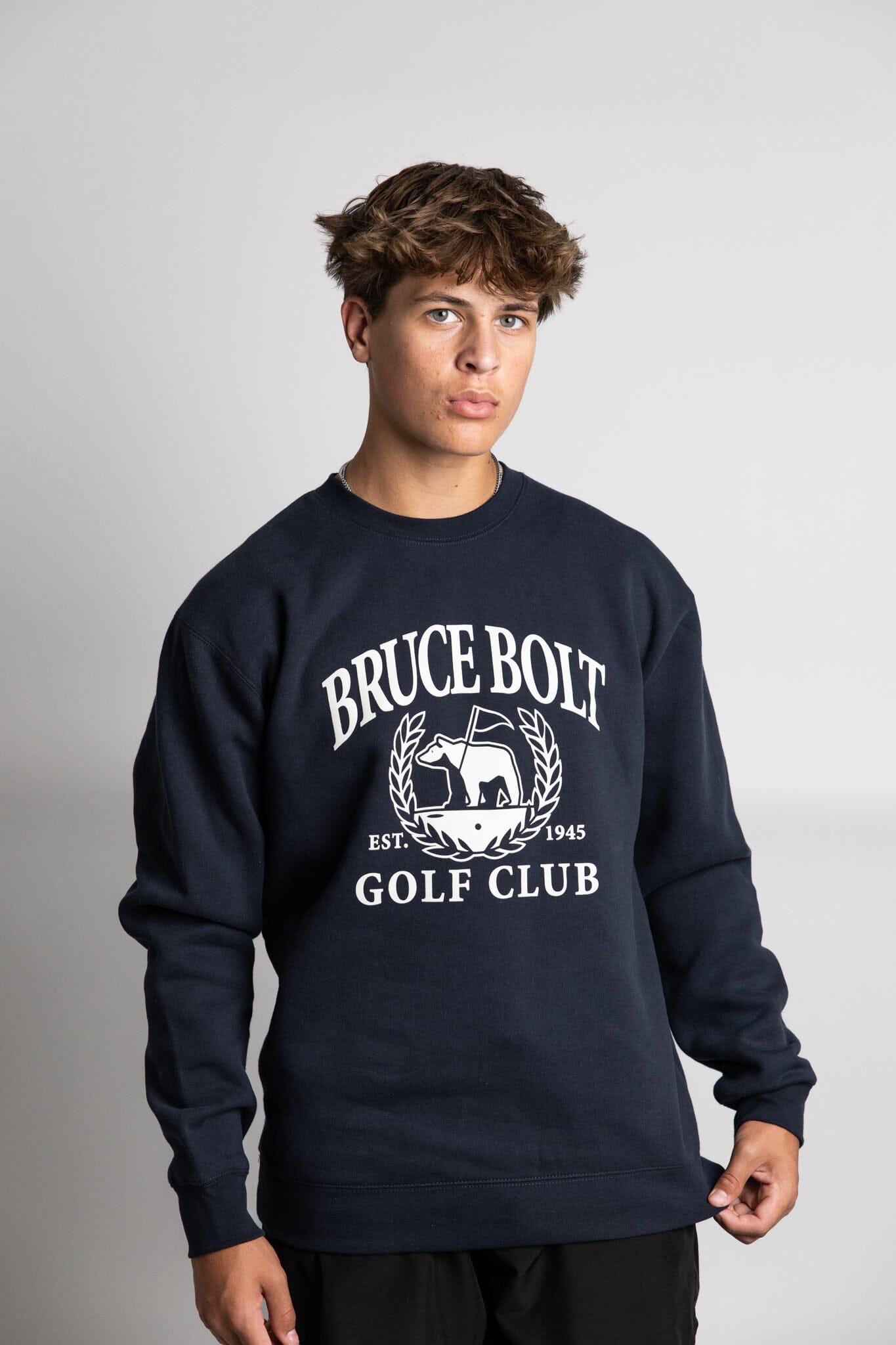 "EST. 1945 GOLF CLUB" Crewneck - NAVY- quickbuy
