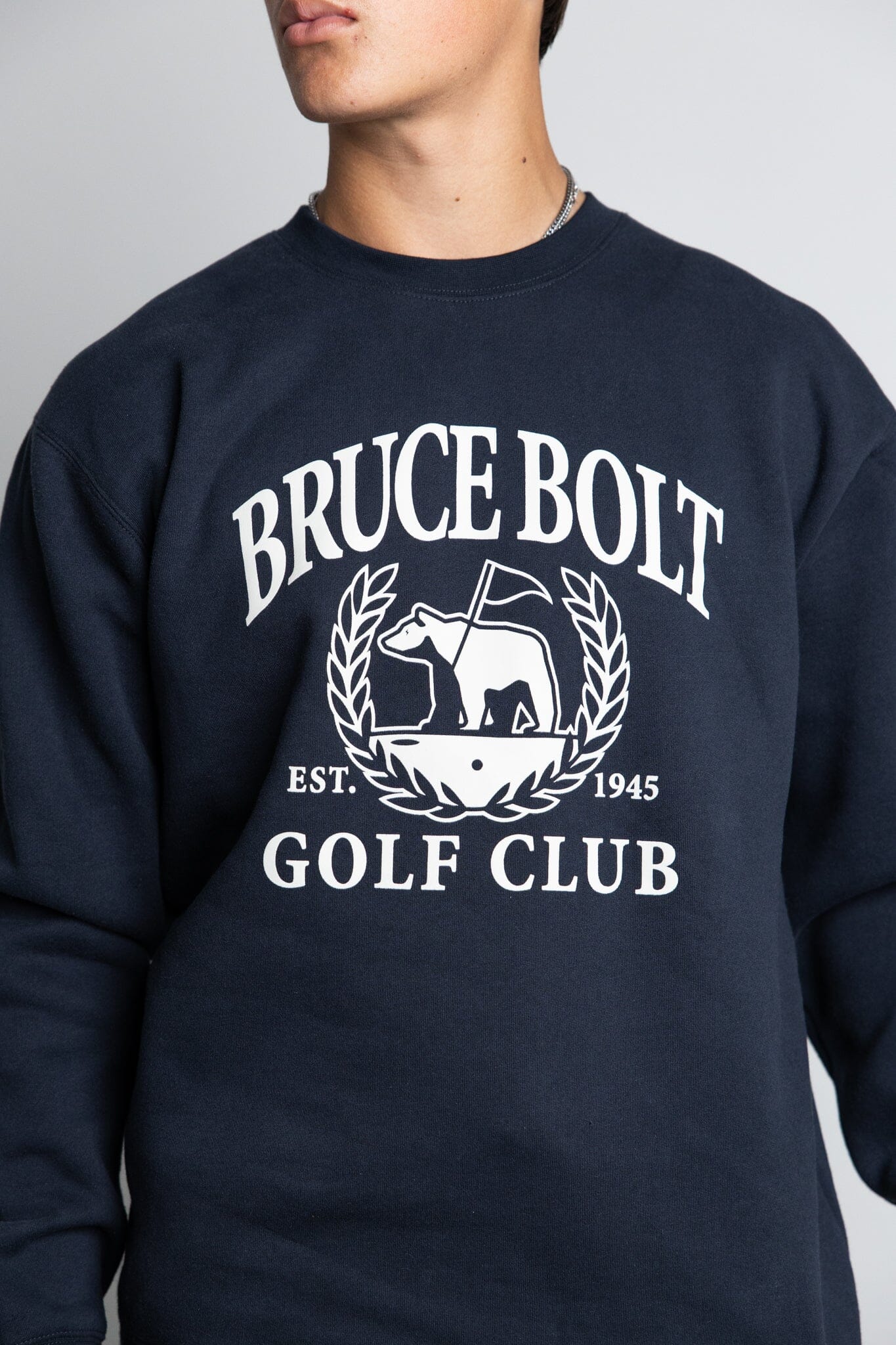 "EST. 1945 GOLF CLUB" Crewneck - NAVY- thumb 6