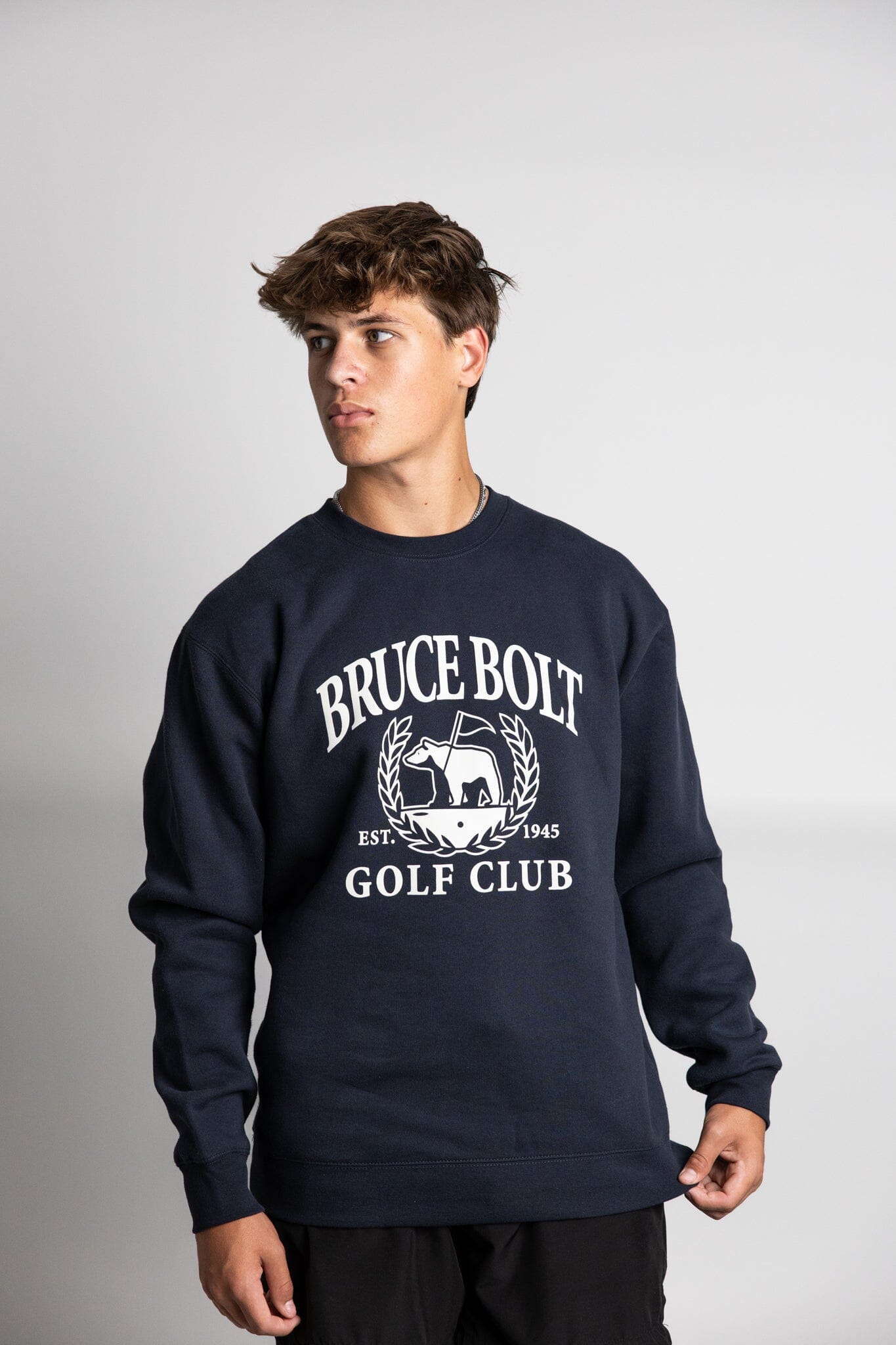 "EST. 1945 GOLF CLUB" Crewneck - NAVY- thumb 3
