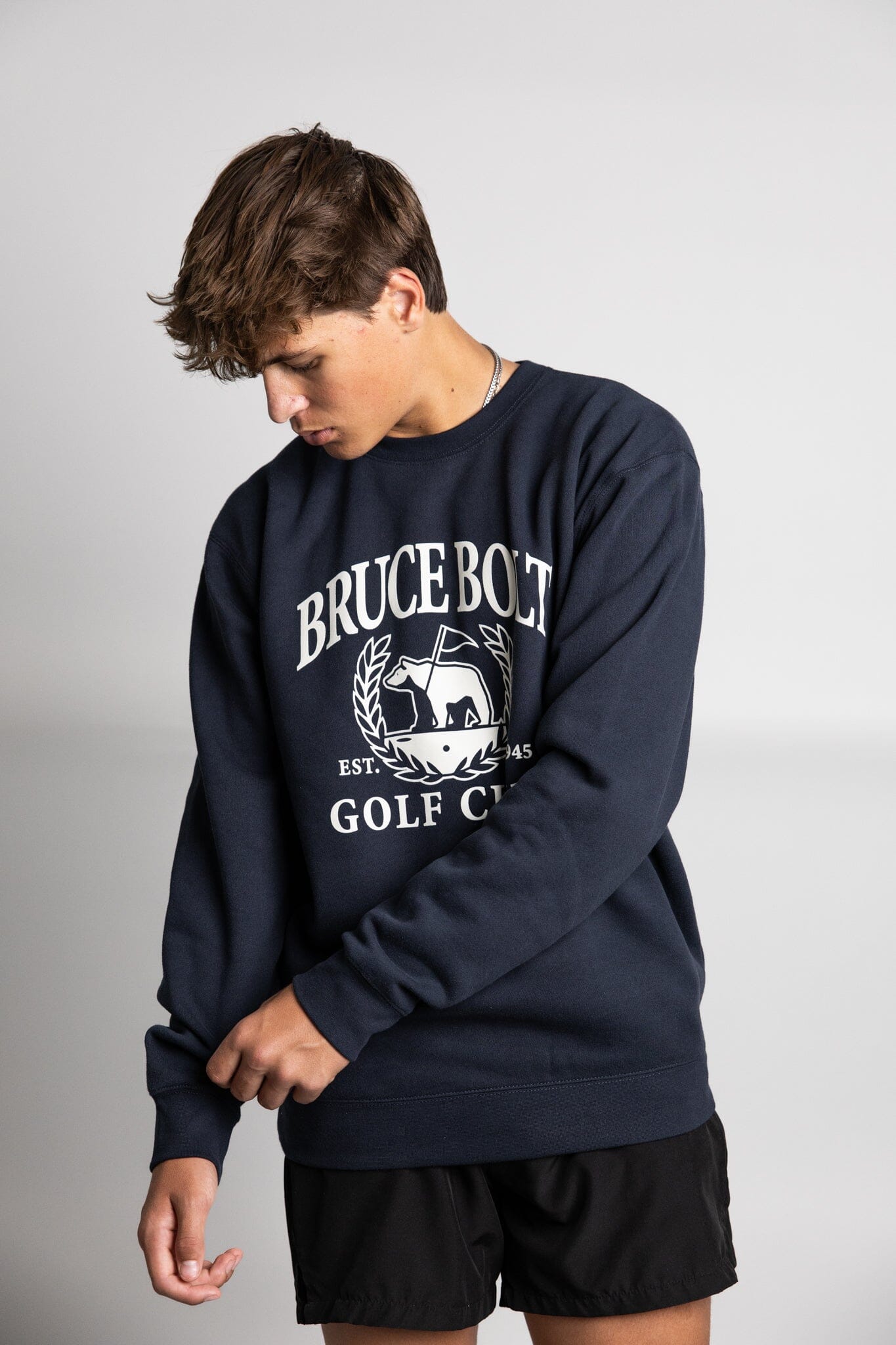 "EST. 1945 GOLF CLUB" Crewneck - NAVY- thumb 4
