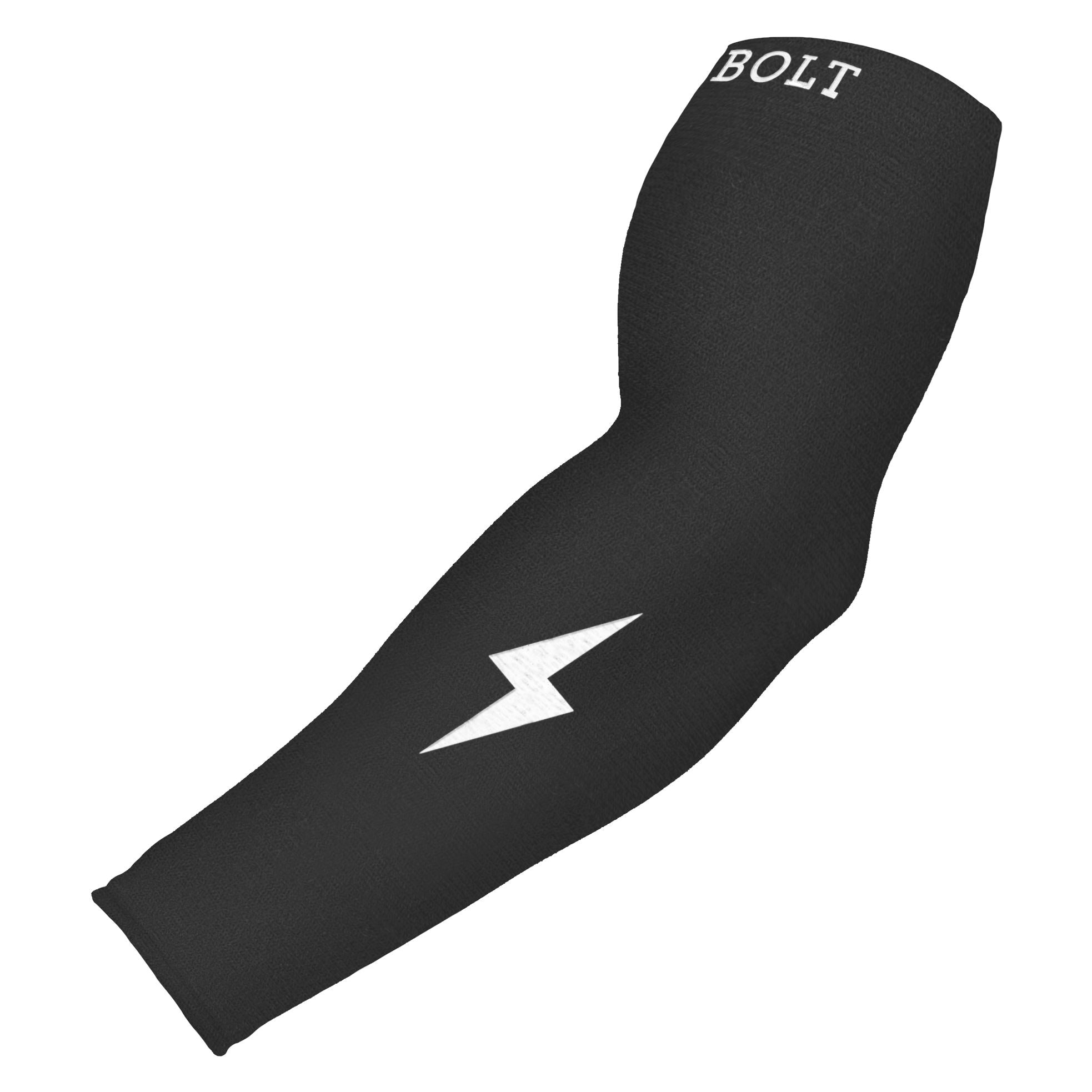 BRUCE BOLT Graduated Compression Premium Arm Sleeve - BLACK- quickbuy
