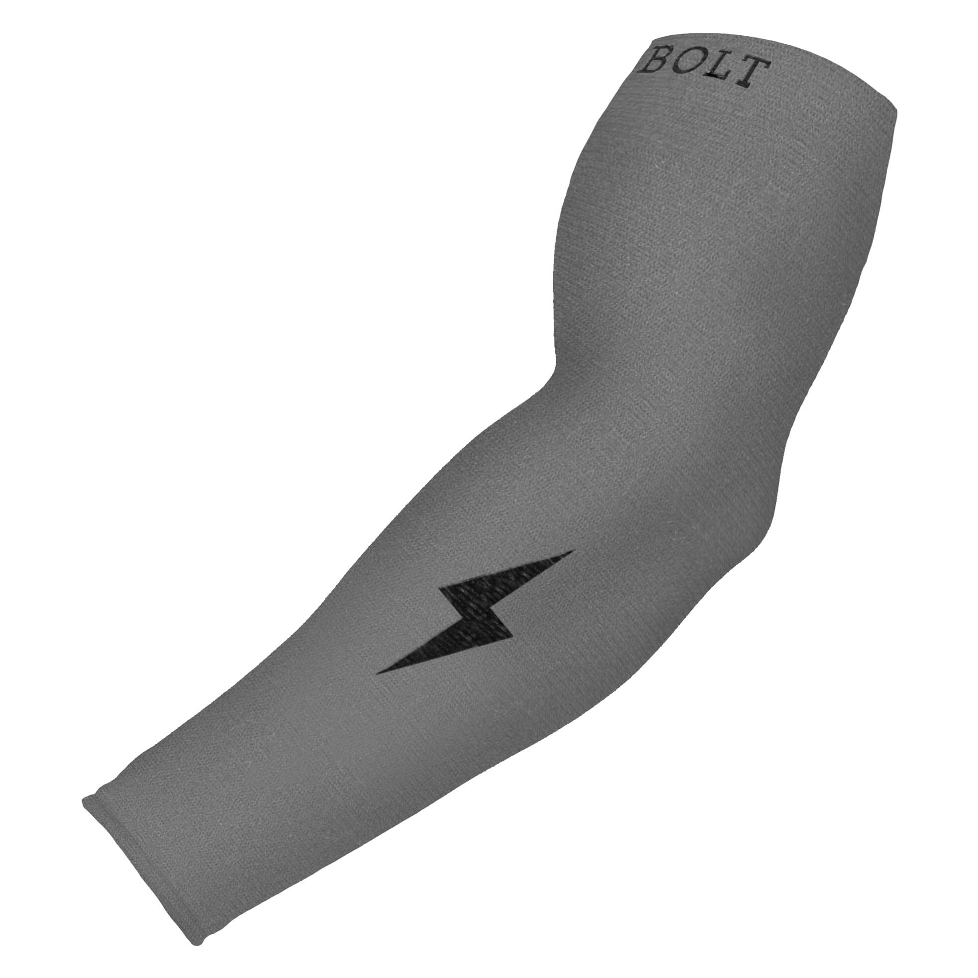 BRUCE BOLT Graduated Compression Premium Arm Sleeve - GREY- quickbuy