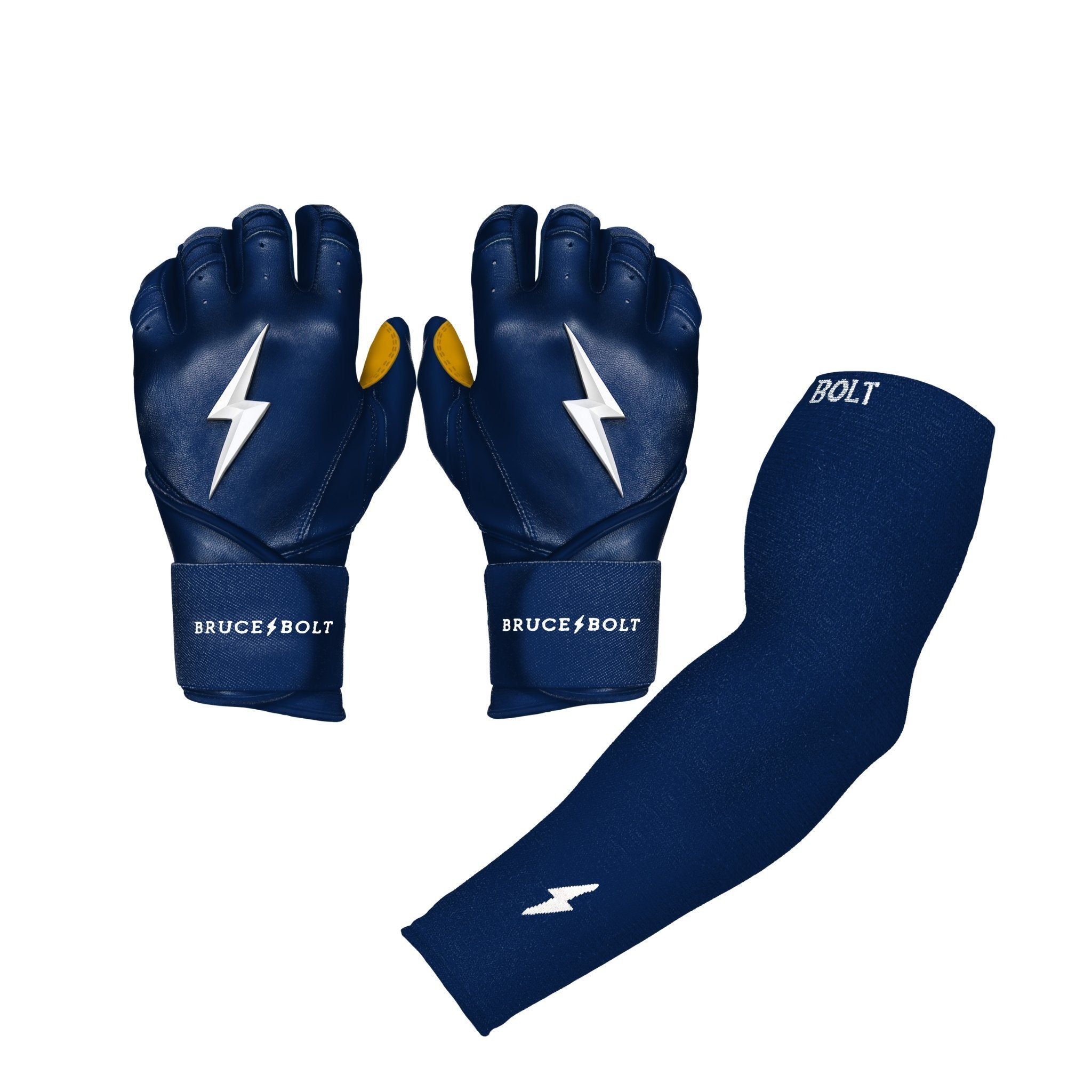 BRUCE BOLT Graduated Compression Premium Arm Sleeve - NAVY- quickbuy