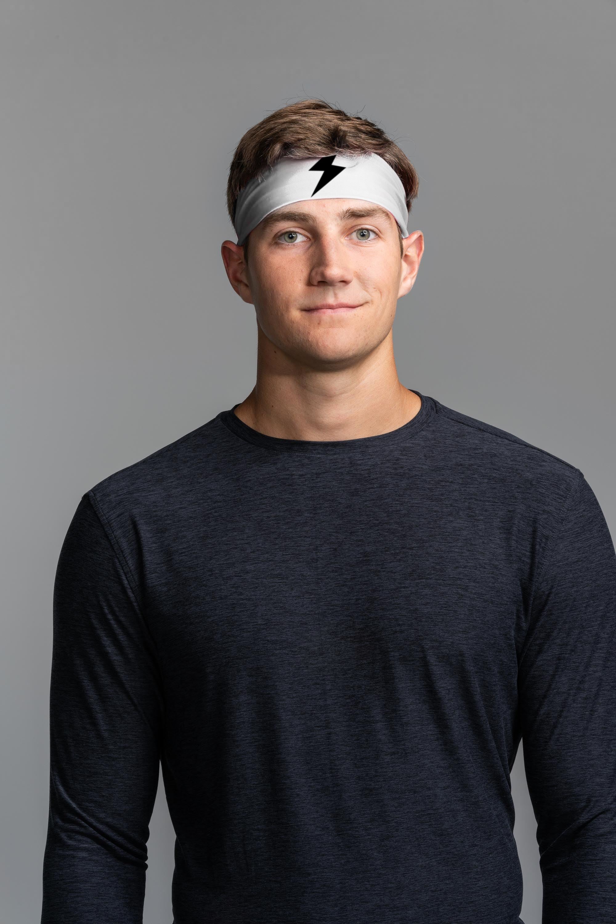 BRUCE BOLT Performance Headband - WHITE- quickbuy