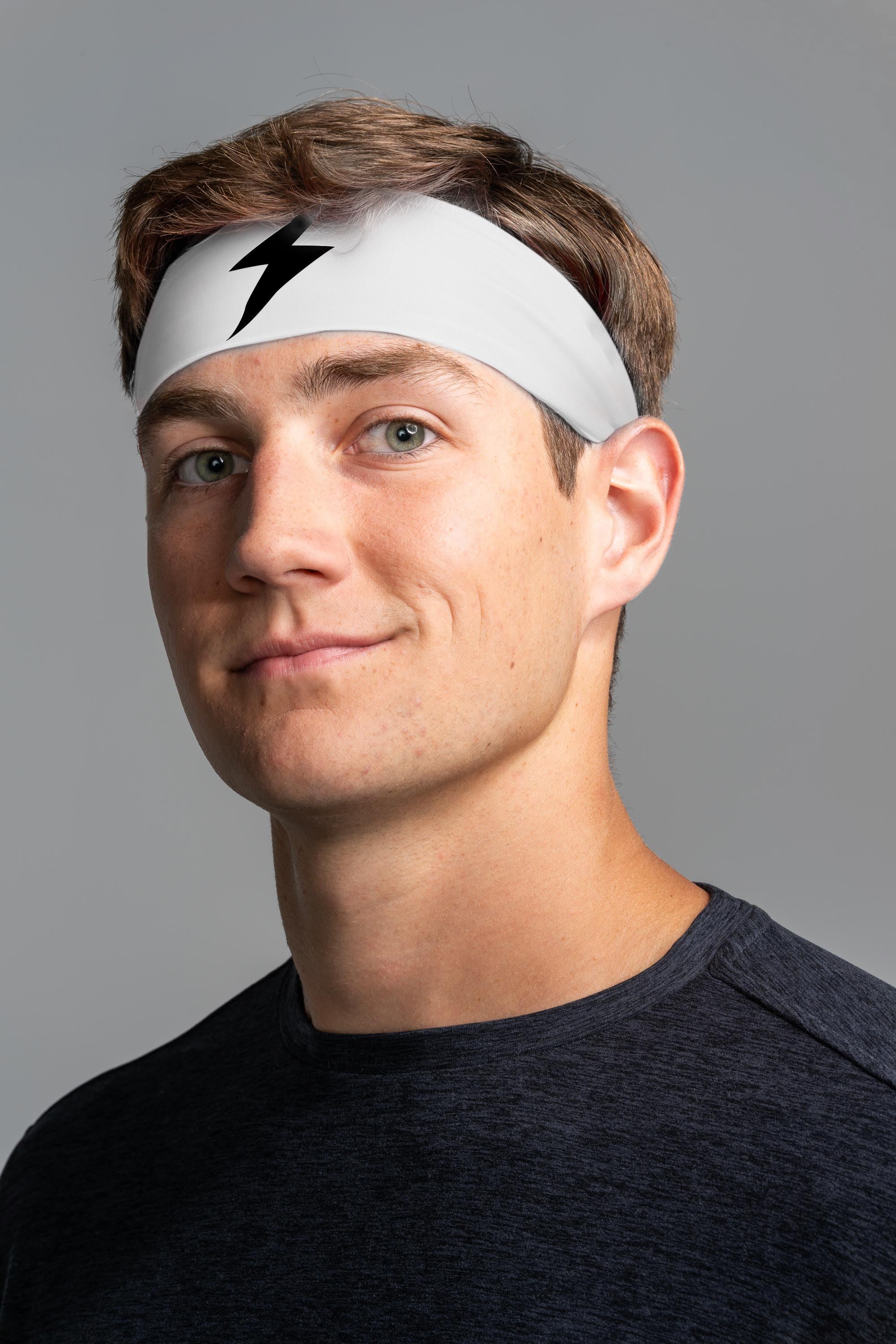BRUCE BOLT Performance Headband - WHITE- quickbuy