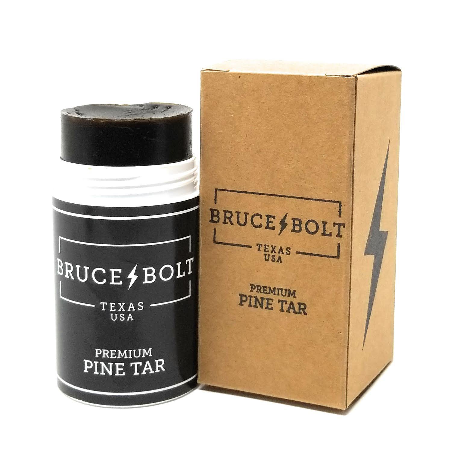 Image of BRUCE BOLT Premium Pine Tar stick with push applicator and screw on top. 100% Natural Pine Tar and Rosin. The tackiest pine tar in baseball. The best baseball Pine Tar.