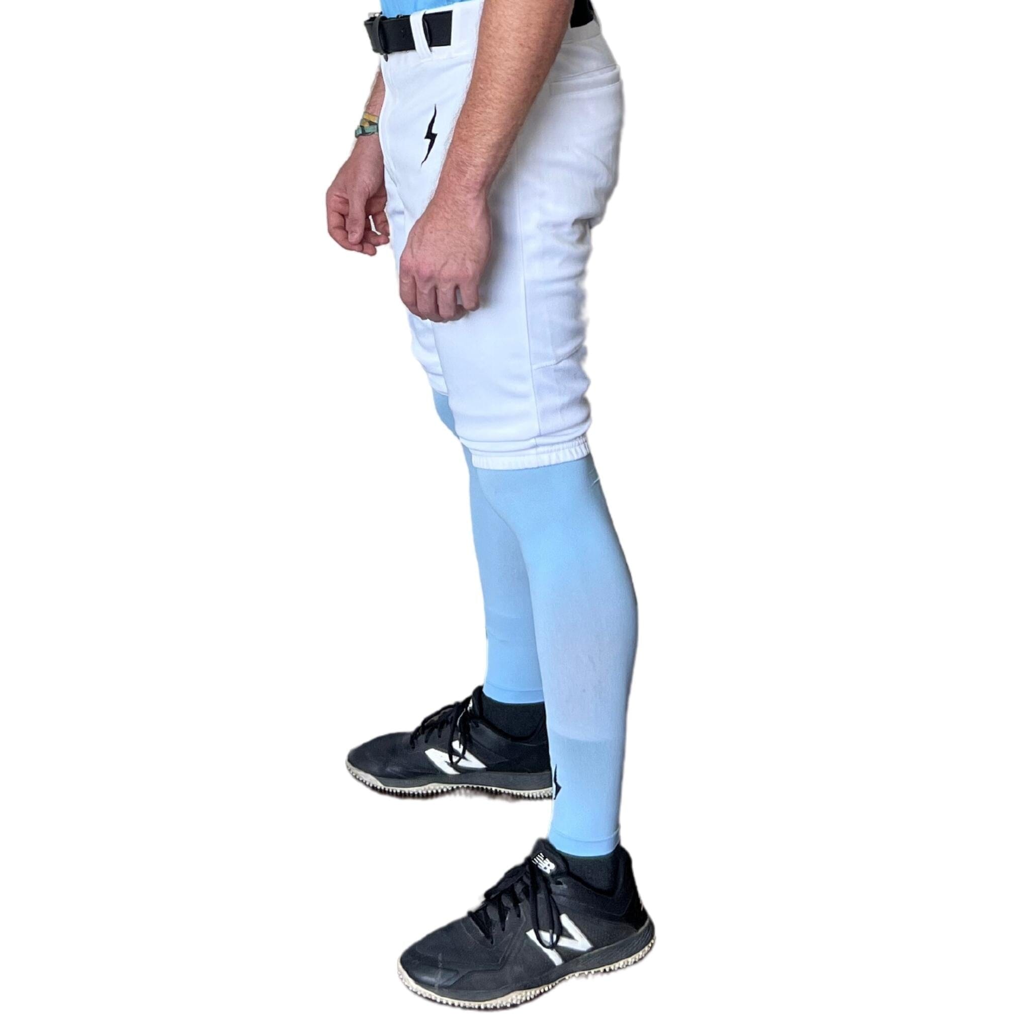 BRUCE BOLT Premium Pro Baseball Short - WHITE- quickbuy