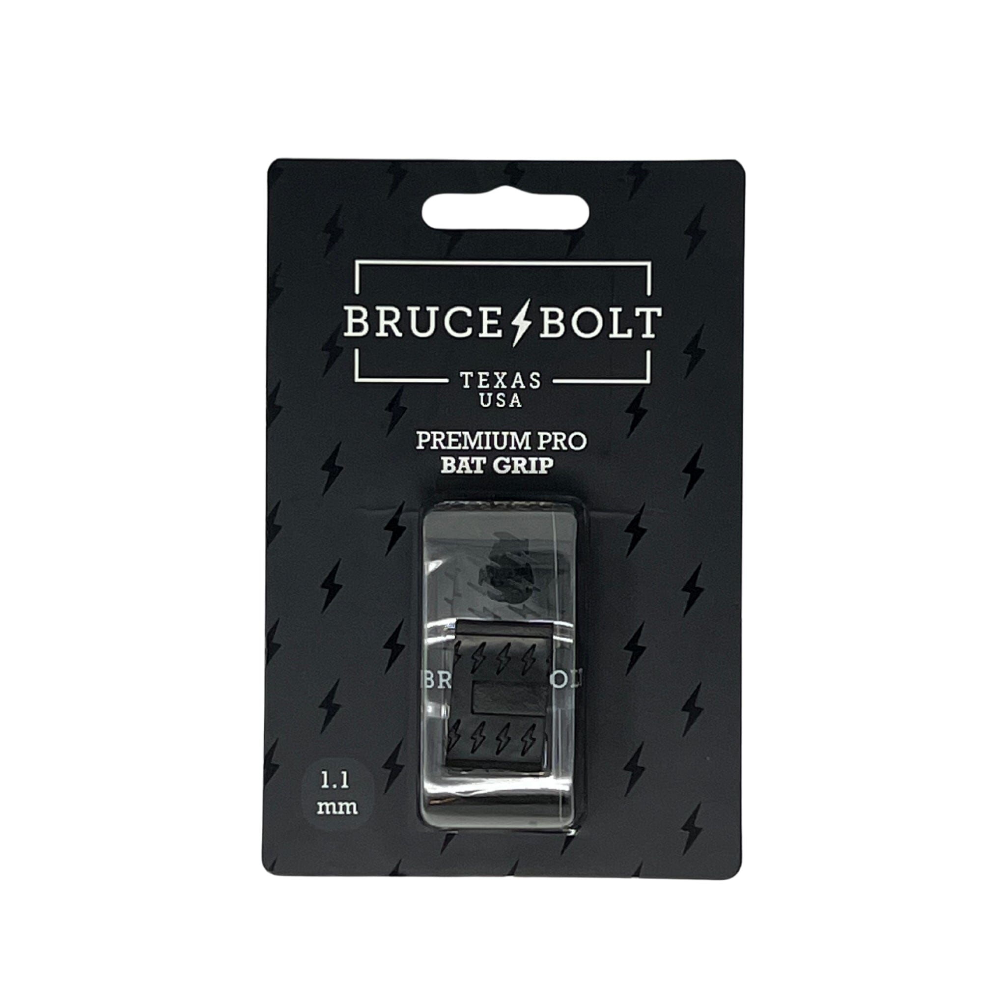 BRUCE BOLT Premium Pro Bat Grip - BLACK- quickbuy