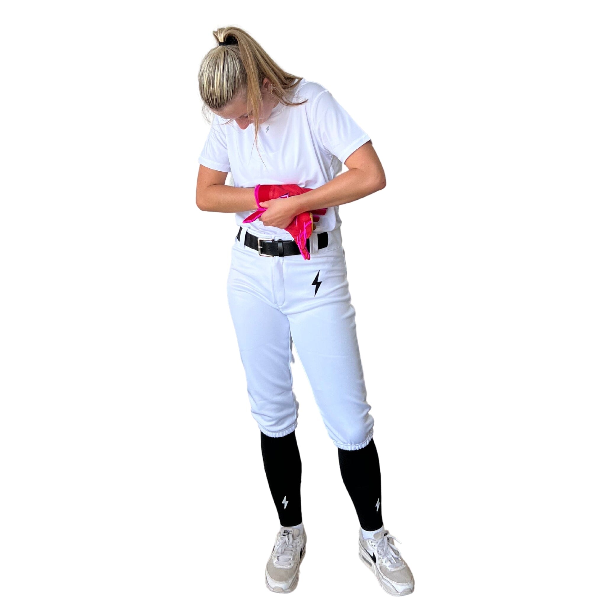 BRUCE BOLT Premium Pro Softball Knicker - WHITE- thumb 5