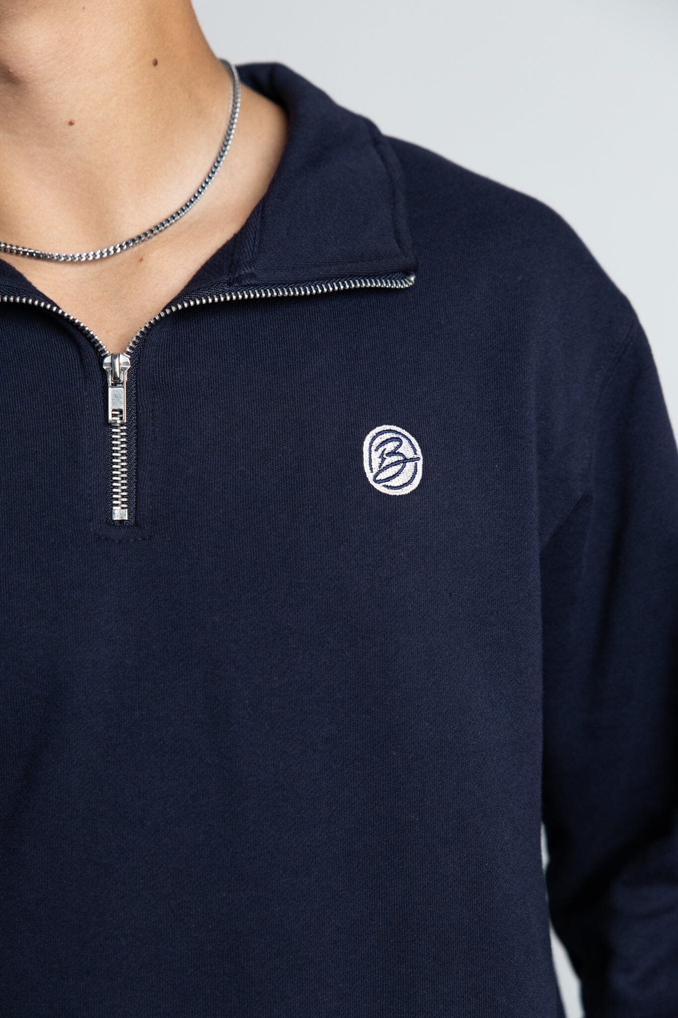 BOLT Crest Quarter-Zip - NAVY- thumb 4