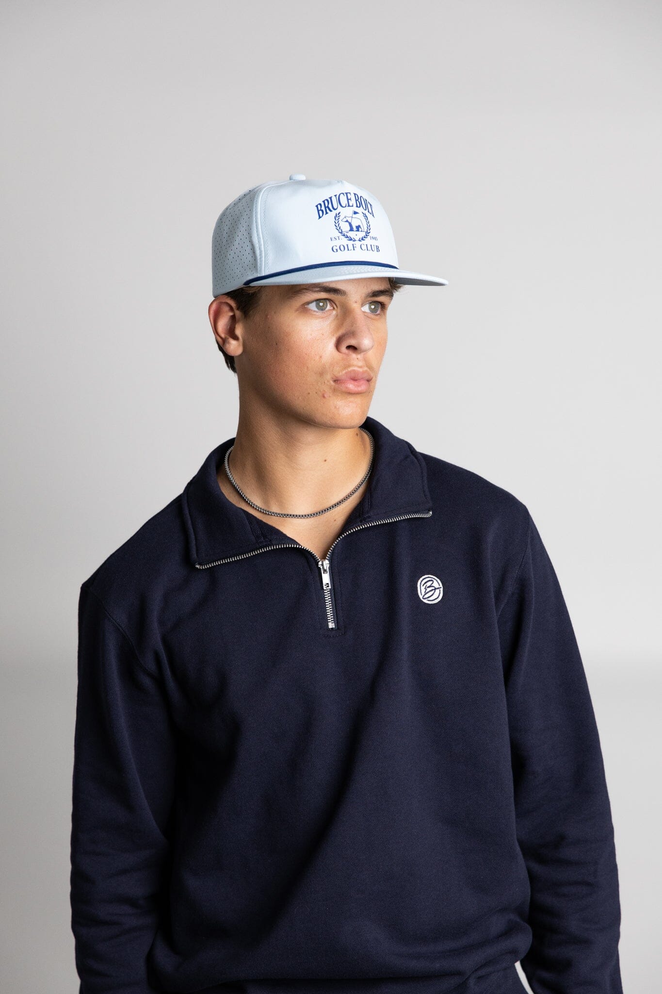"EST. 1945 GOLF CLUB" Rope Snapback - BABY BLUE- thumb 3