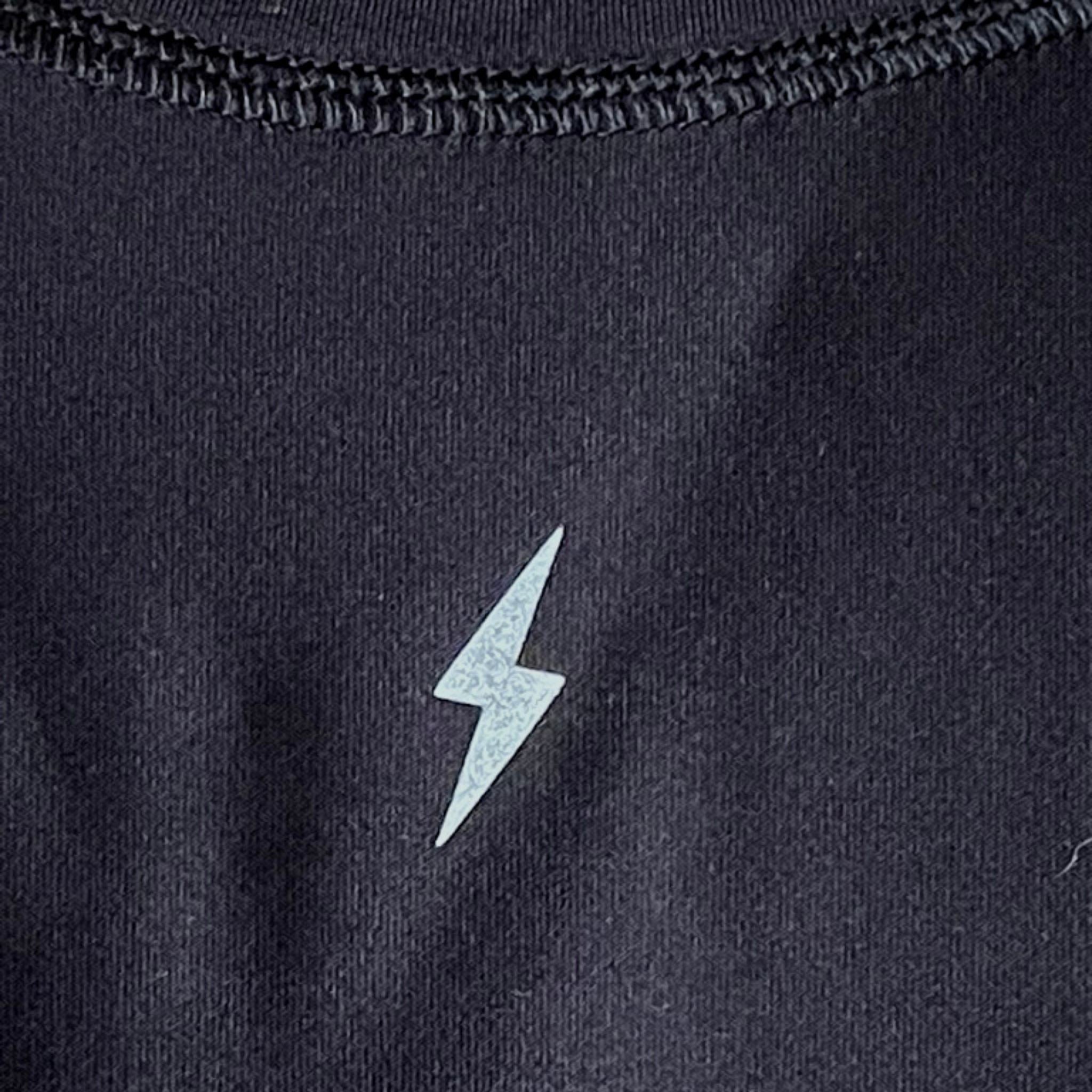 BRUCE BOLT Short Sleeve Performance T-Shirt with Reflective Bolt - BLACK- quickbuy