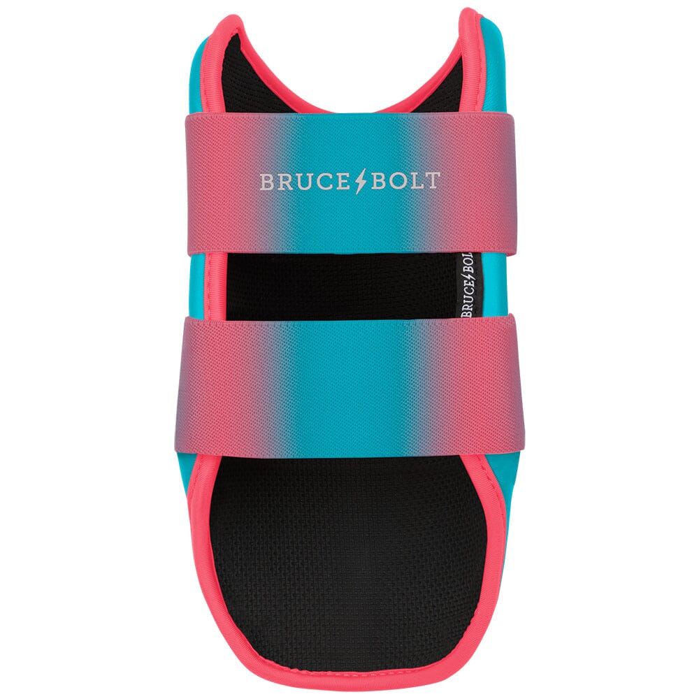 BRUCE BOLT Signature Series 9" Elbow Guard - CLARK PINK/TEAL- quickbuy