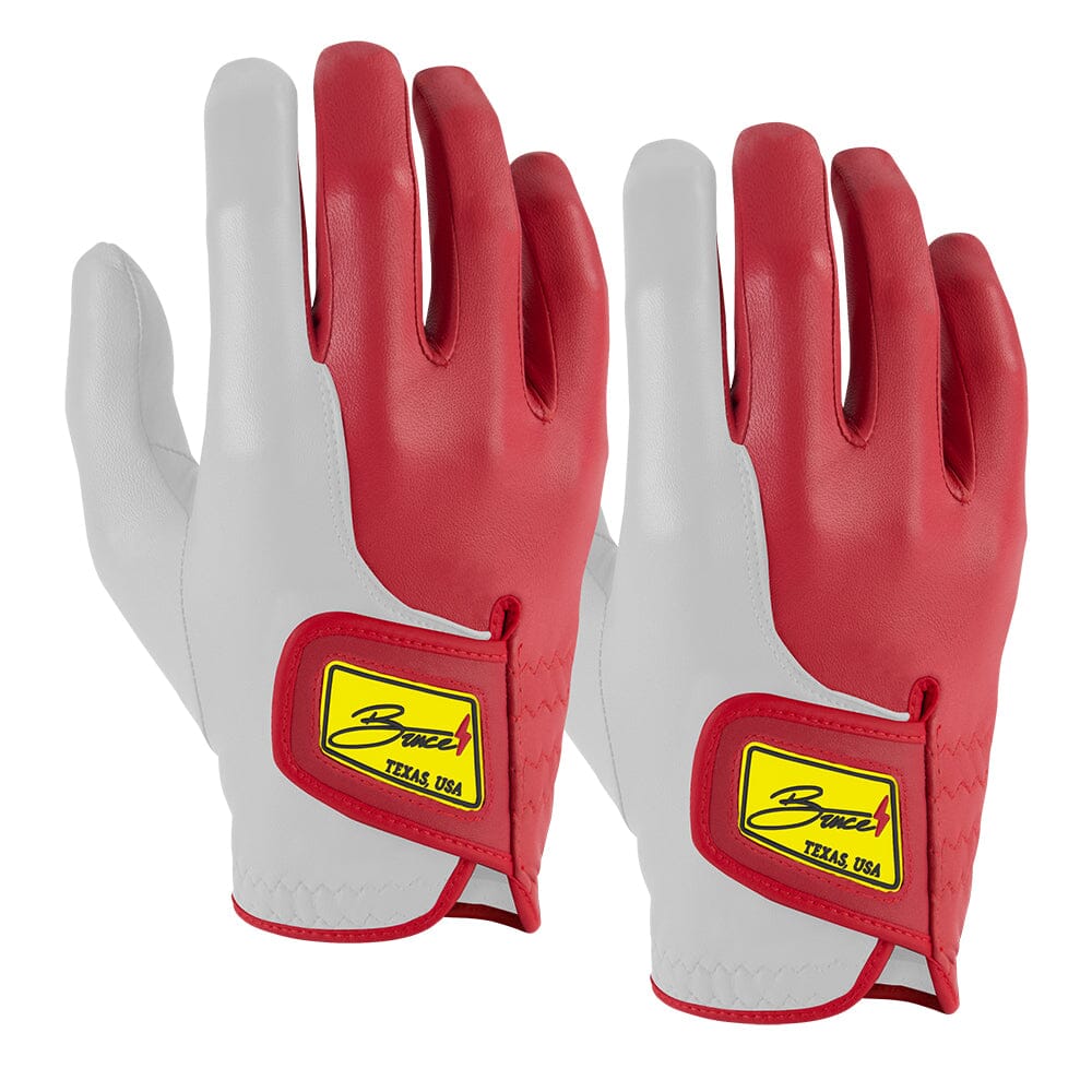 SERGIO GARCIA Golf Gloves (On Right, 2-Pack) - RED/WHITE- quickbuy