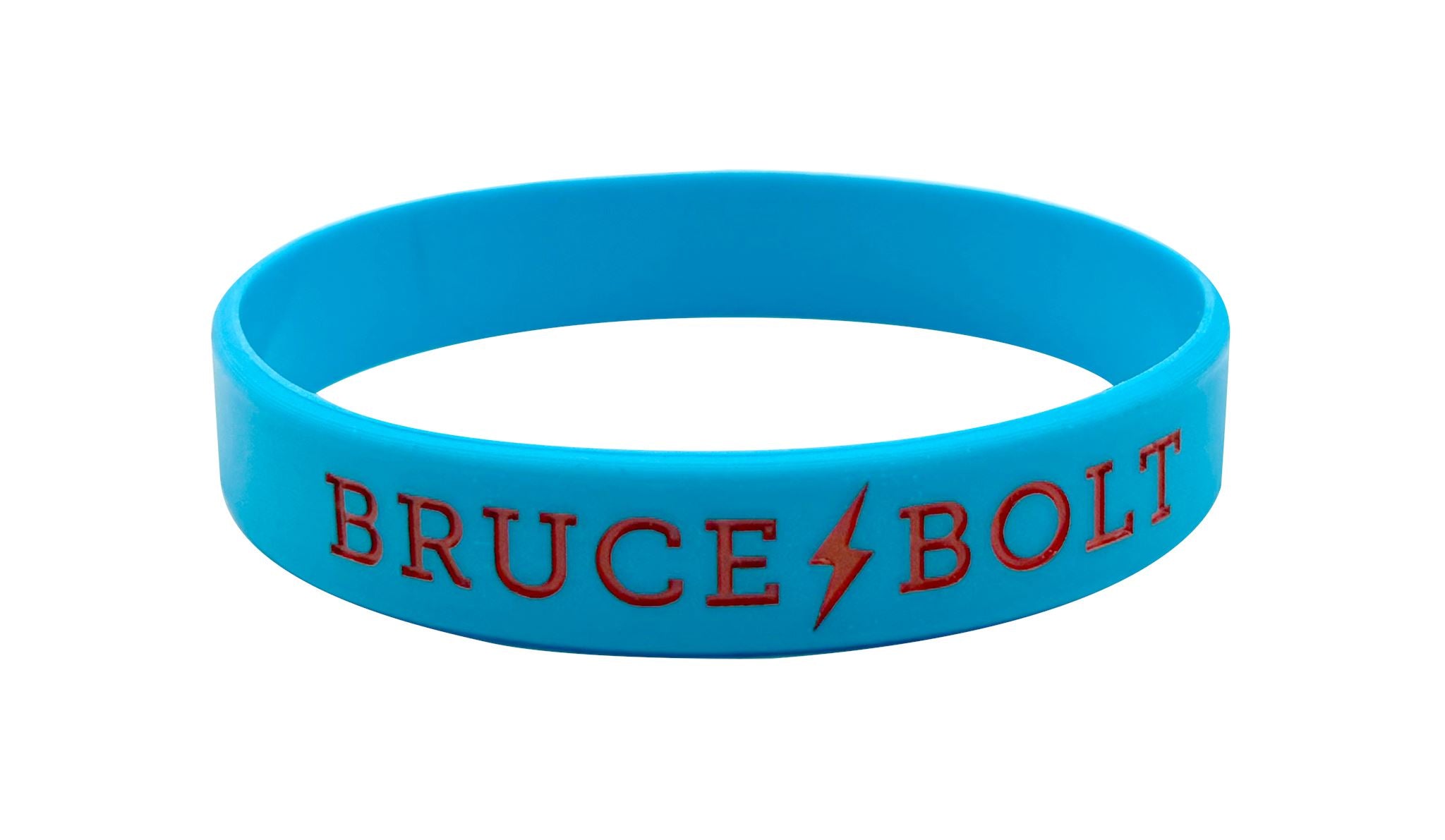 "BRUCE BOLT" Silicone Bracelet - Baby Blue- quickbuy