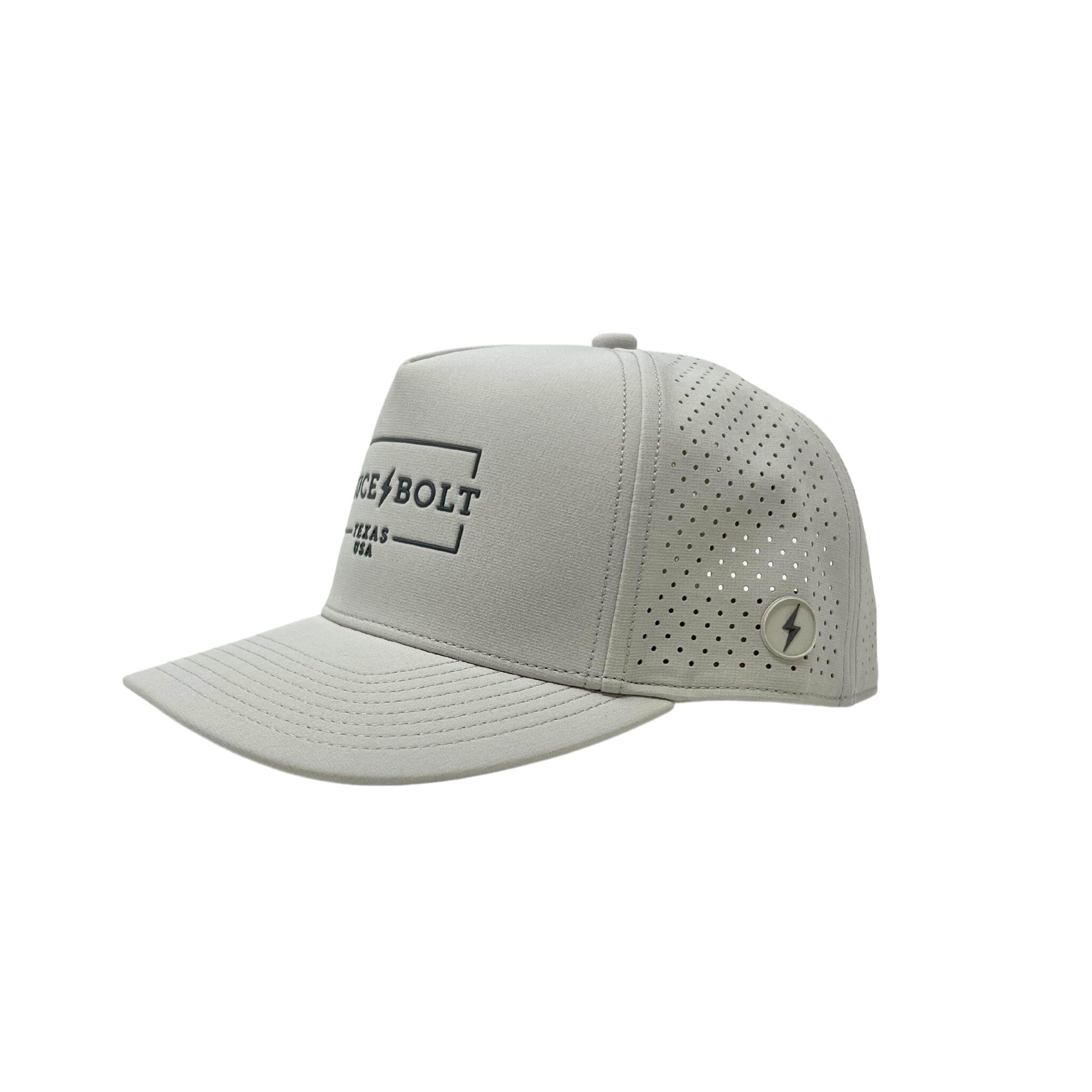 BRUCE BOLT Standard 5-Panel Snapback Hat - GREY- quickbuy