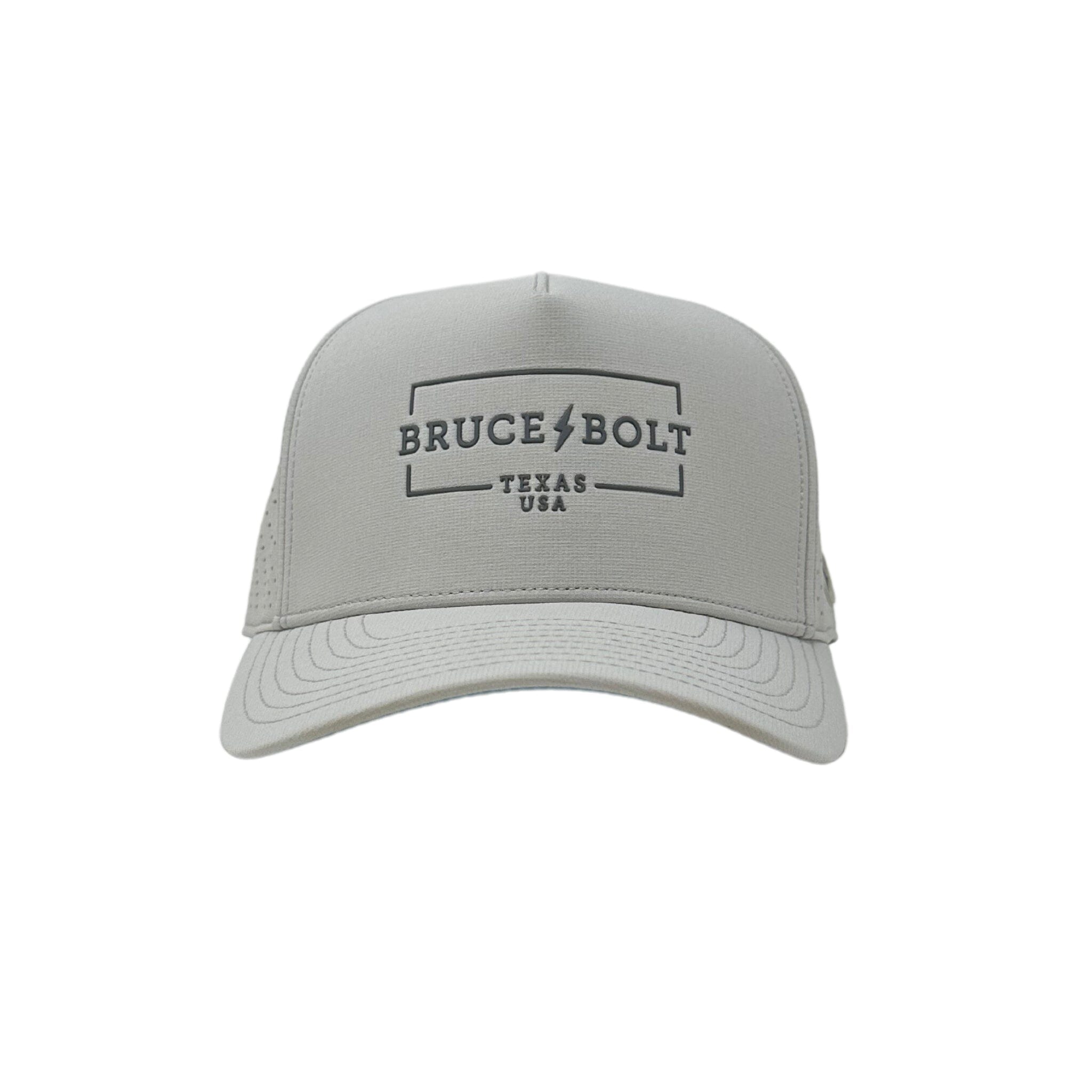 BRUCE BOLT Standard 5-Panel Snapback Hat - GREY- quickbuy