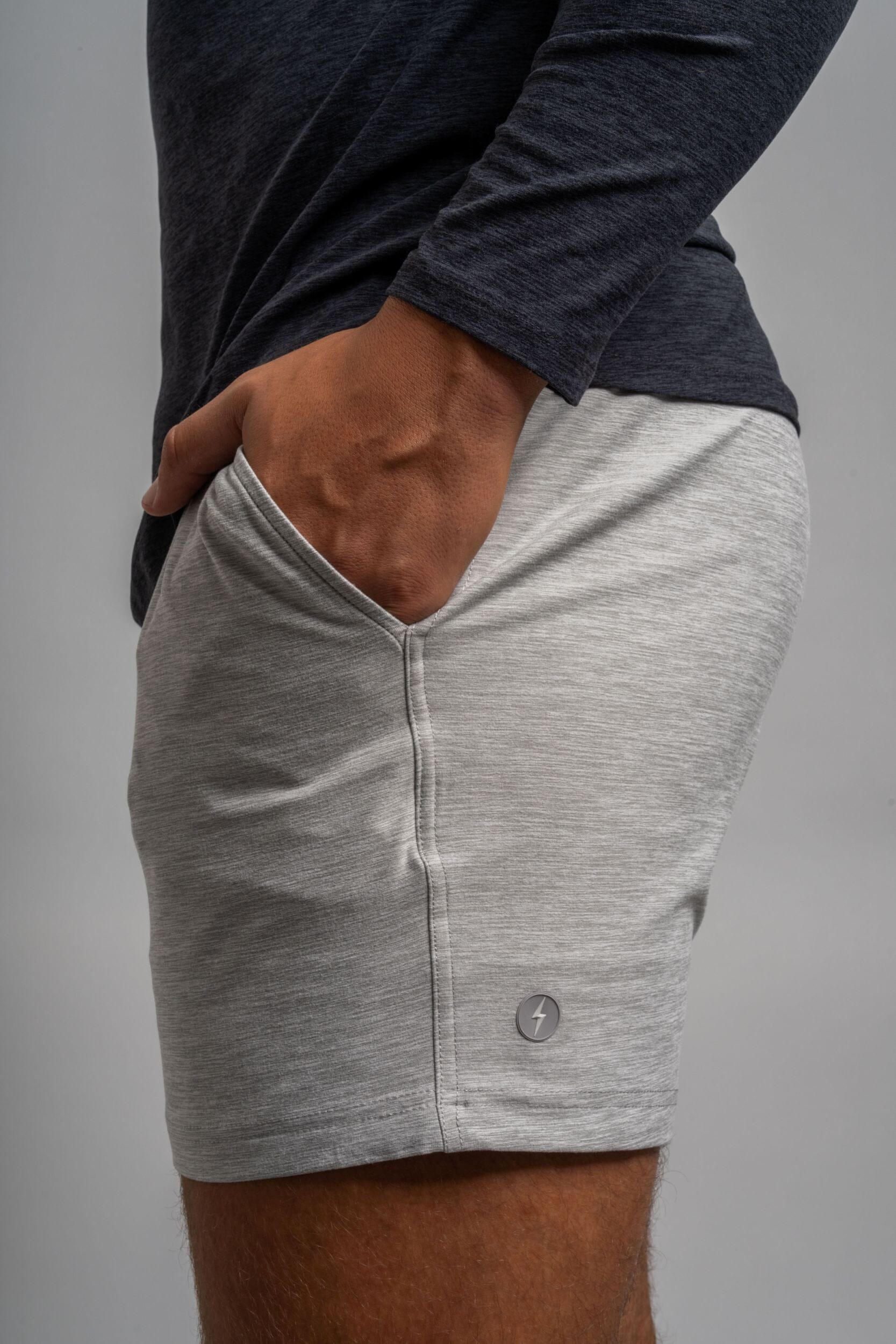 BRUCE BOLT SuperSoft 6" Short - GREY- quickbuy