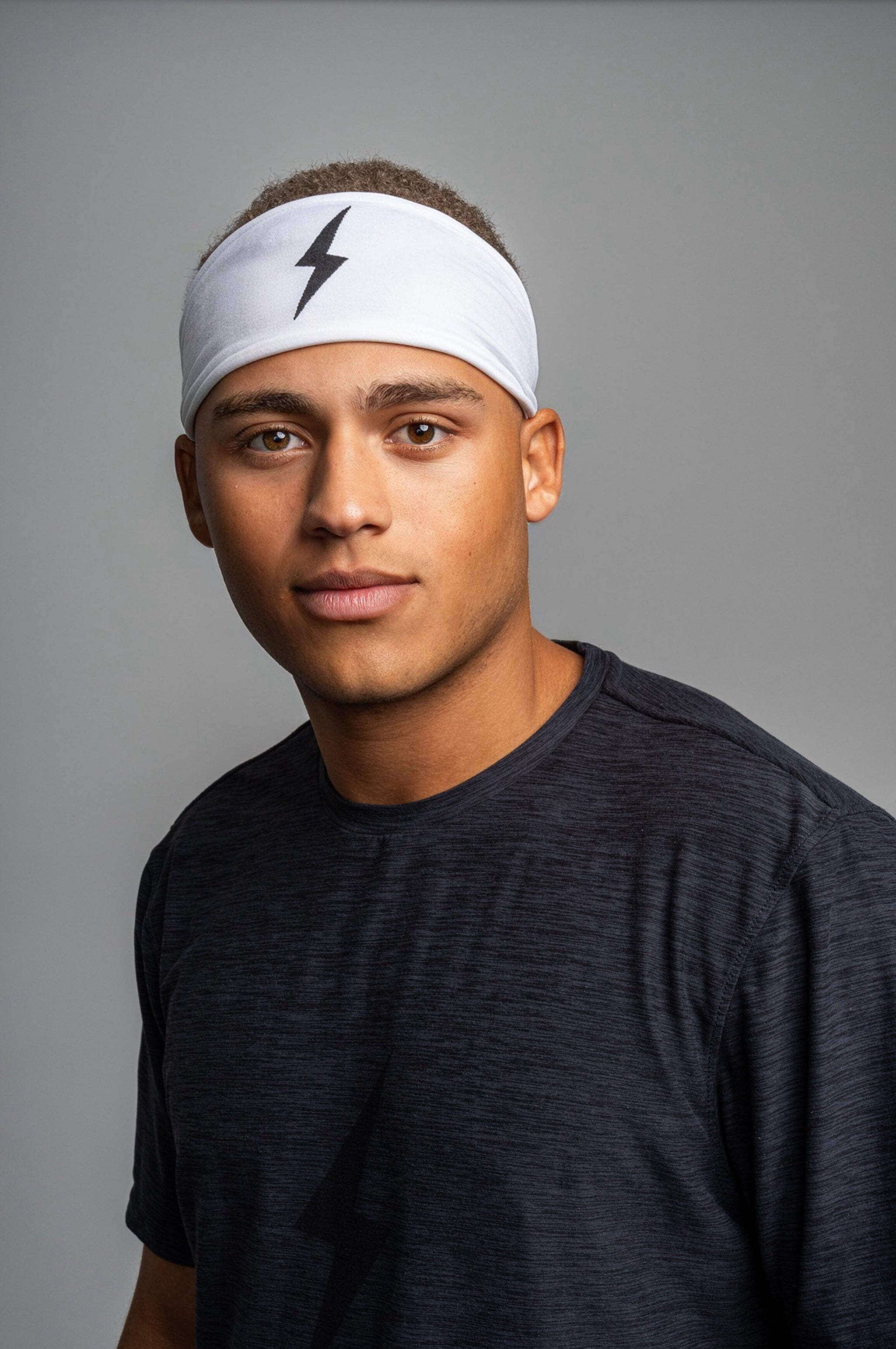 BRUCE BOLT Wide Performance Knit Headband - WHITE- quickbuy