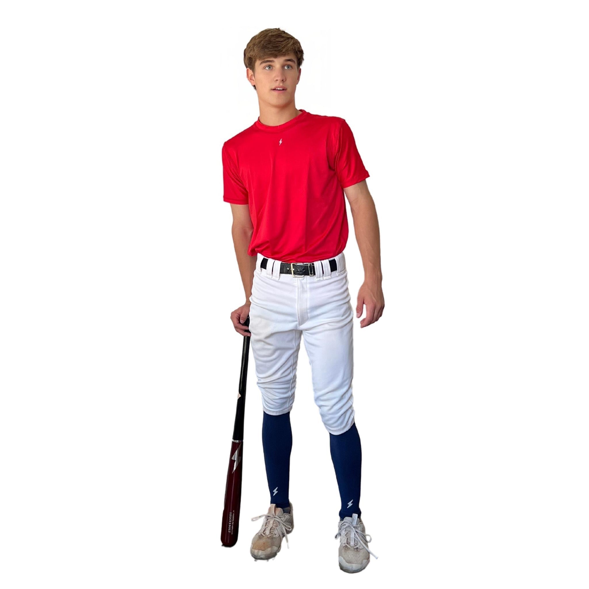 BRUCE BOLT Xtra Long Compression Leg Sleeves (pair) - BLACK- quickbuy