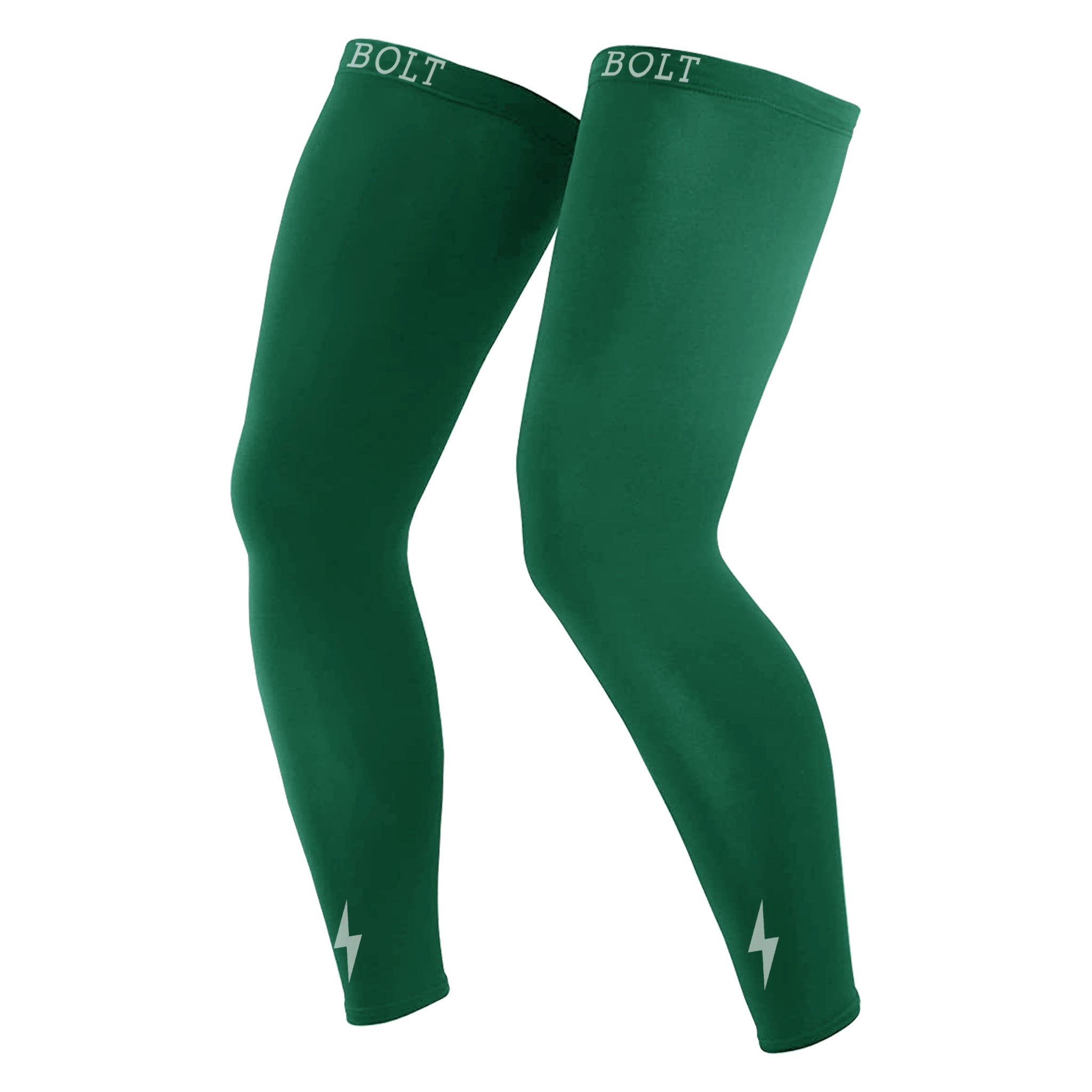BRUCE BOLT Xtra Long Compression Leg Sleeves (pair) - GREEN- quickbuy