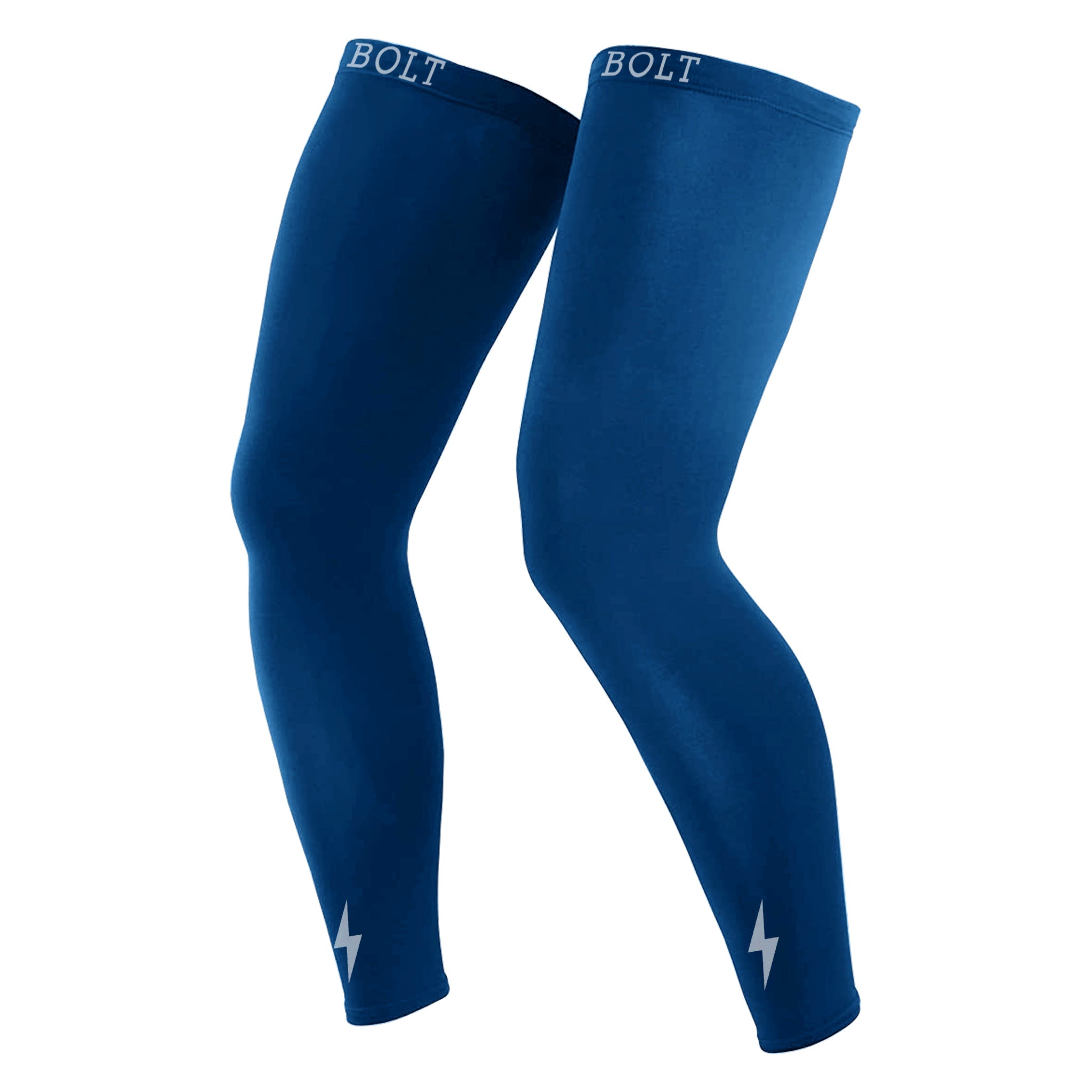 BRUCE BOLT Xtra Long Compression Leg Sleeves (pair) - ROYAL- quickbuy