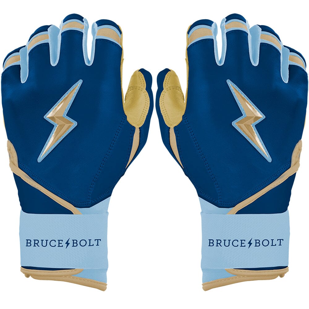Burger Series Long Cuff Batting Gloves - Navy- quickbuy