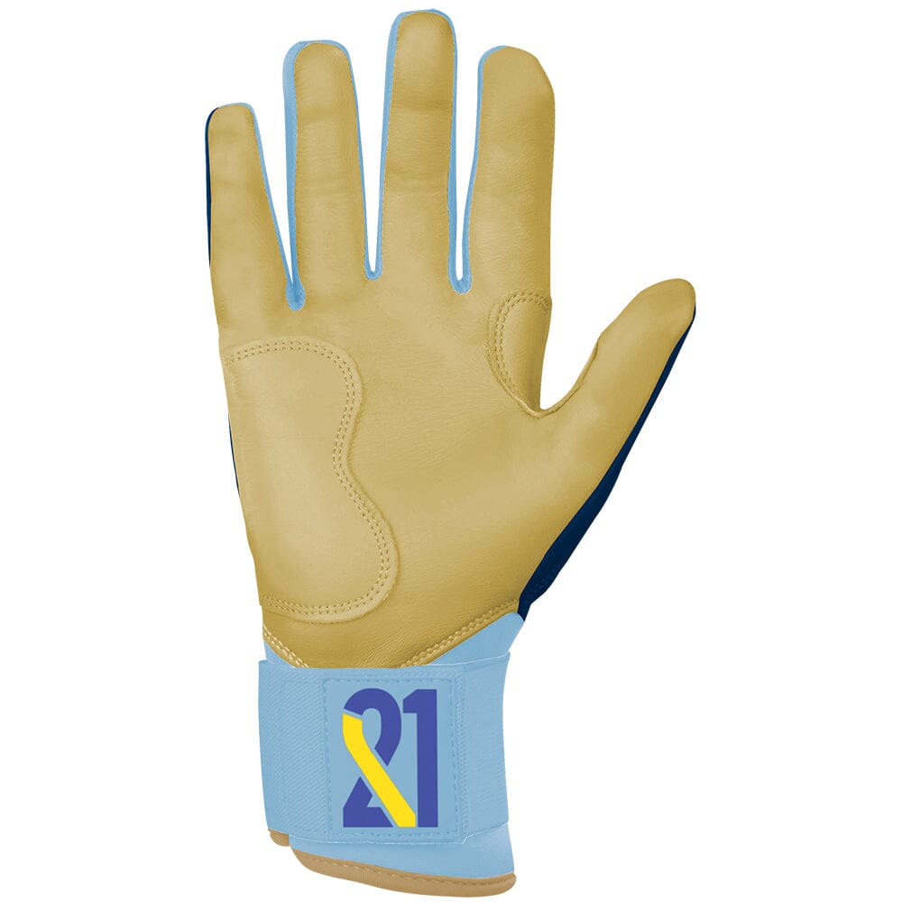 Burger Series Long Cuff Batting Gloves - Navy- quickbuy