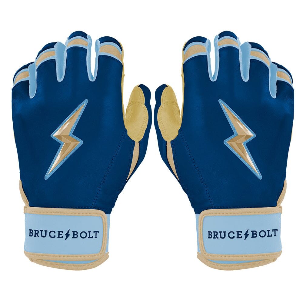 Burger Series Short Cuff Batting Gloves - Navy- quickbuy