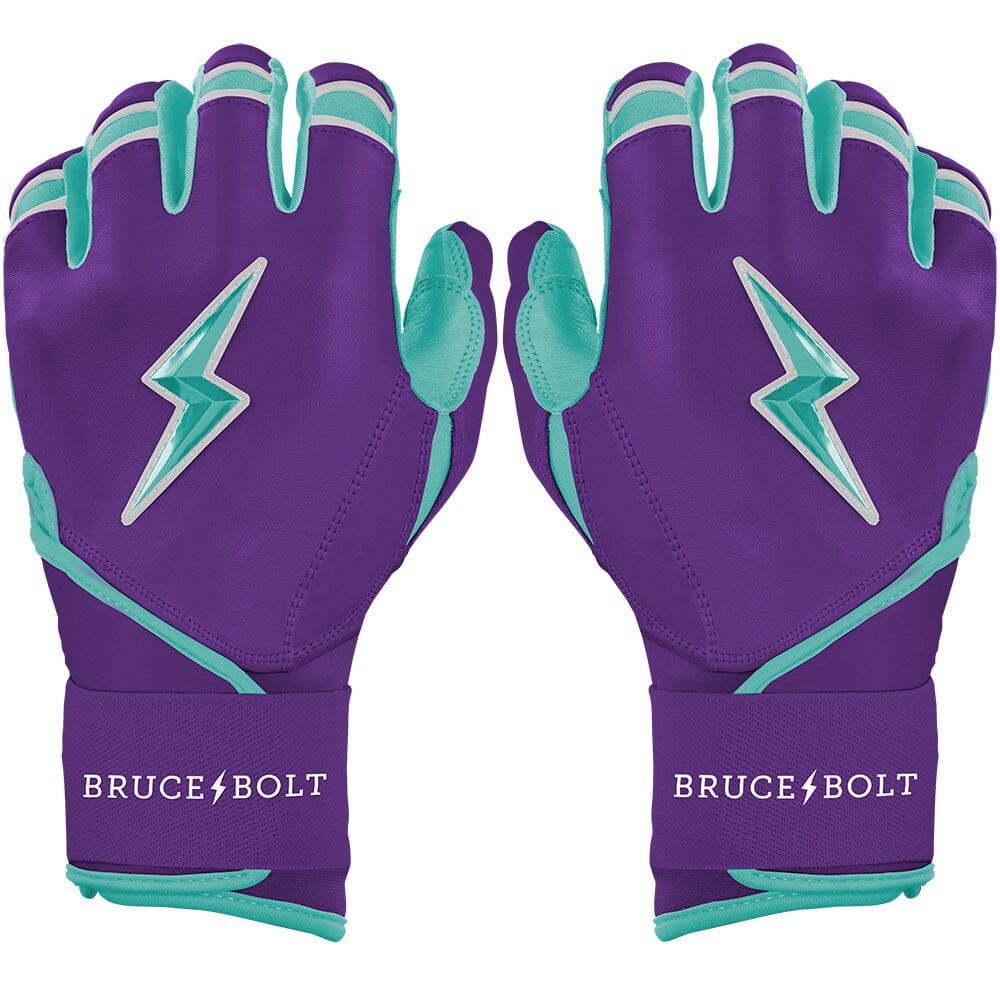 Marte Series Long Cuff Batting Gloves - Purple- quickbuy