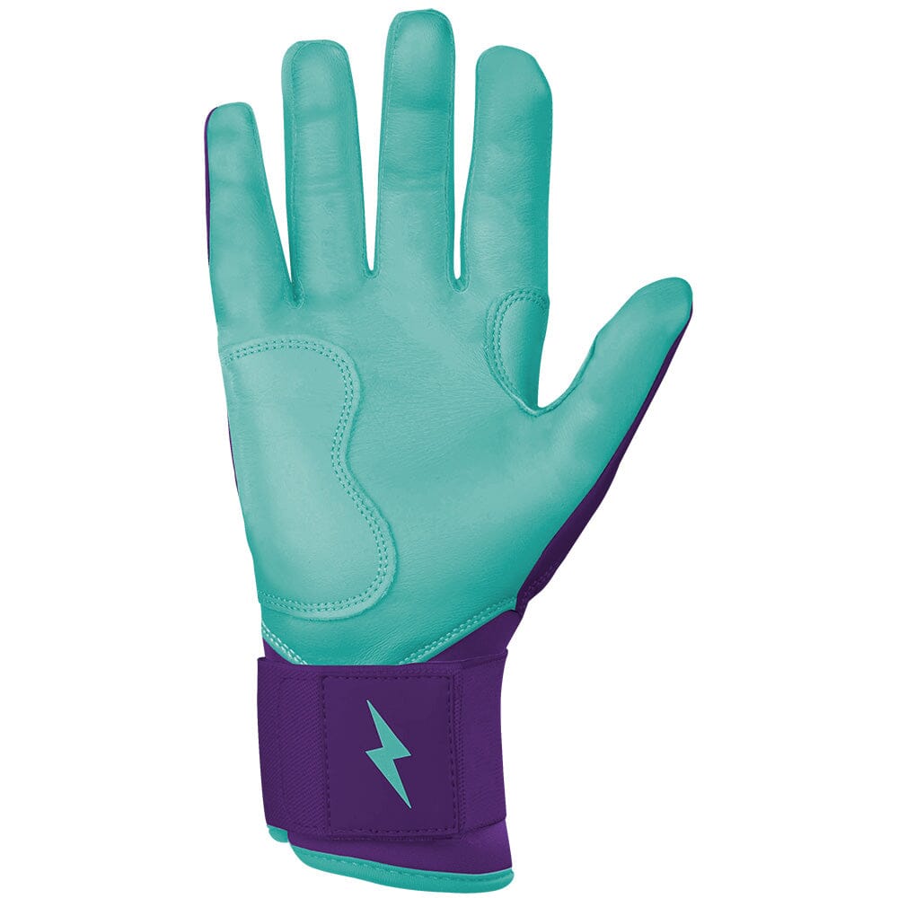 Marte Series Long Cuff Batting Gloves - Purple- quickbuy