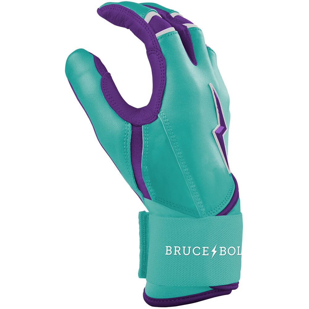 Marte Series Long Cuff Batting Gloves - Teal- thumb 5