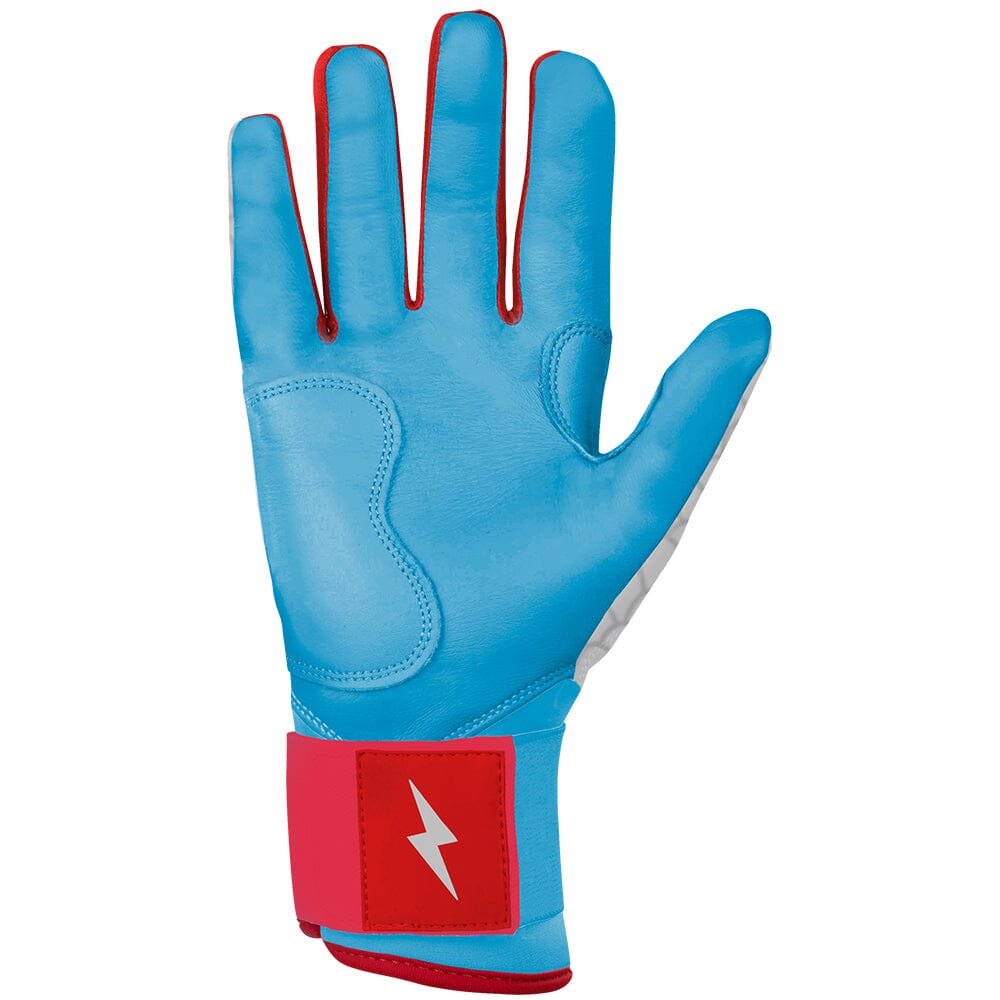 Morlando Series Long Cuff Batting Gloves - White- quickbuy