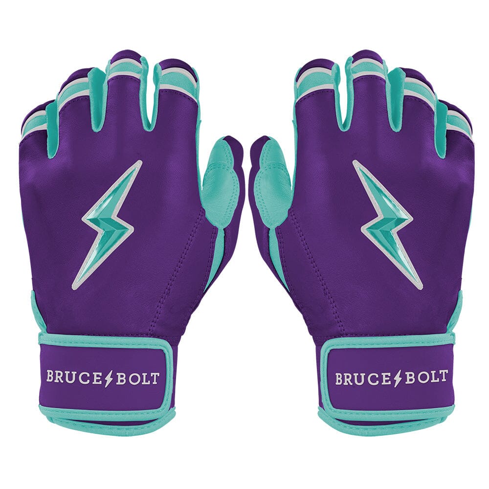 Marte Series Short Cuff Batting Gloves - Purple- quickbuy