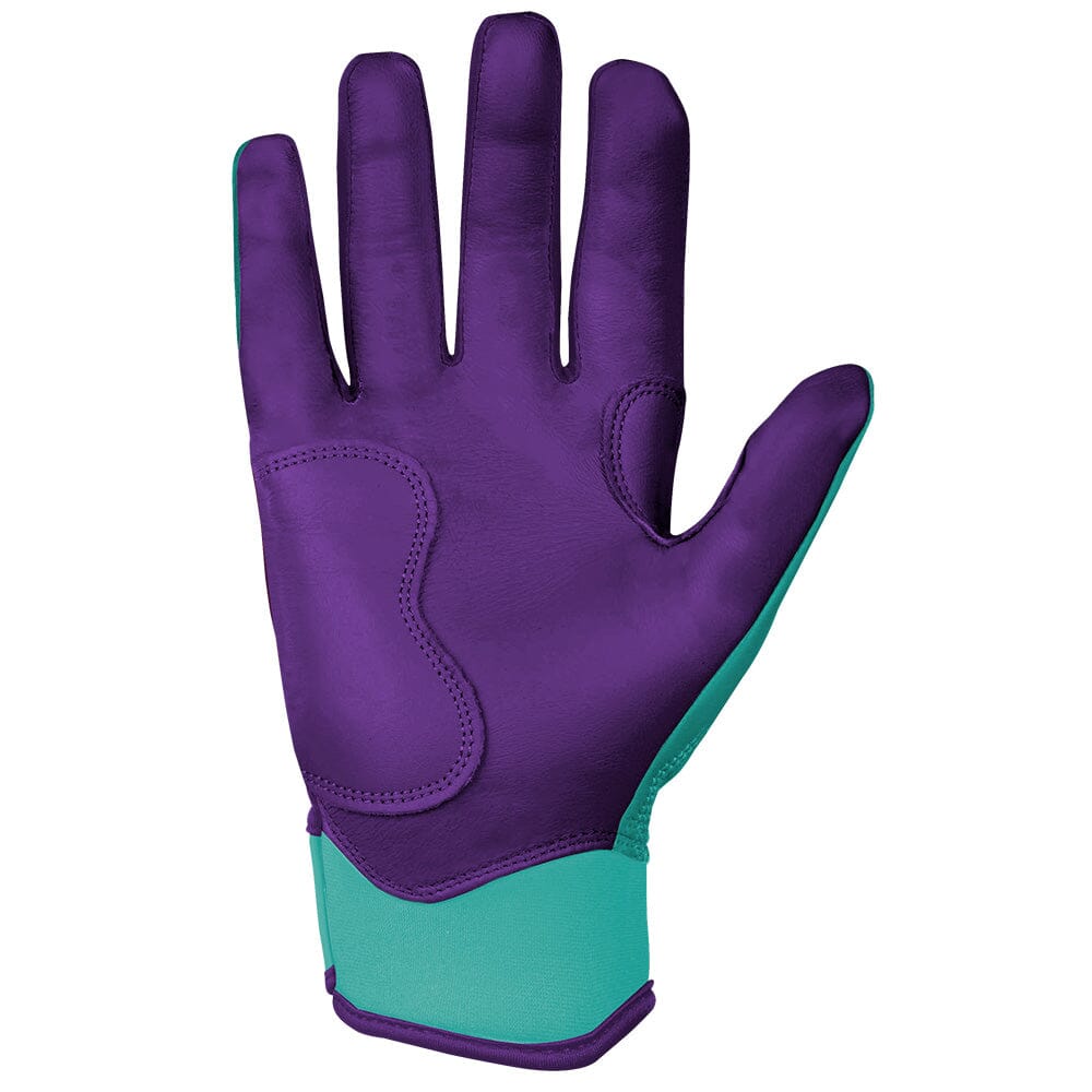 Marte Series Short Cuff Batting Gloves - Teal- quickbuy