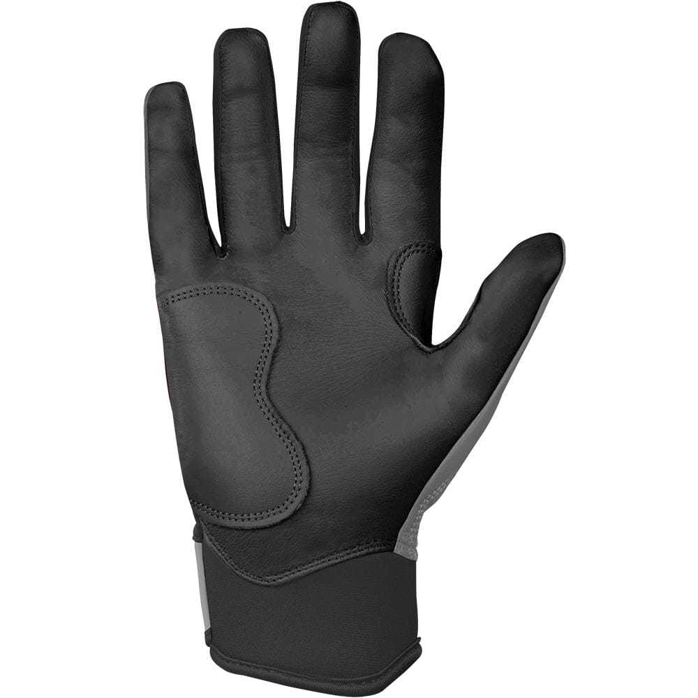 Grey Series Short Cuff Batting Gloves - Charcoal- quickbuy