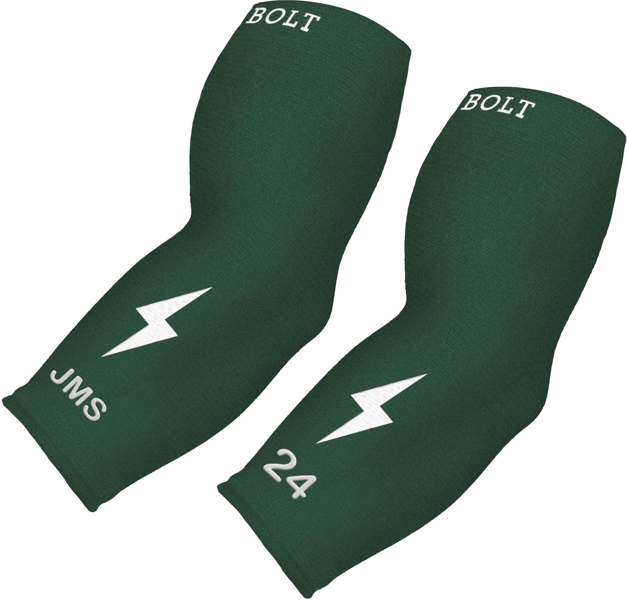 Personalized BRUCE BOLT Graduated Compression Premium 3/4 Arm Sleeve - GREEN- quickbuy