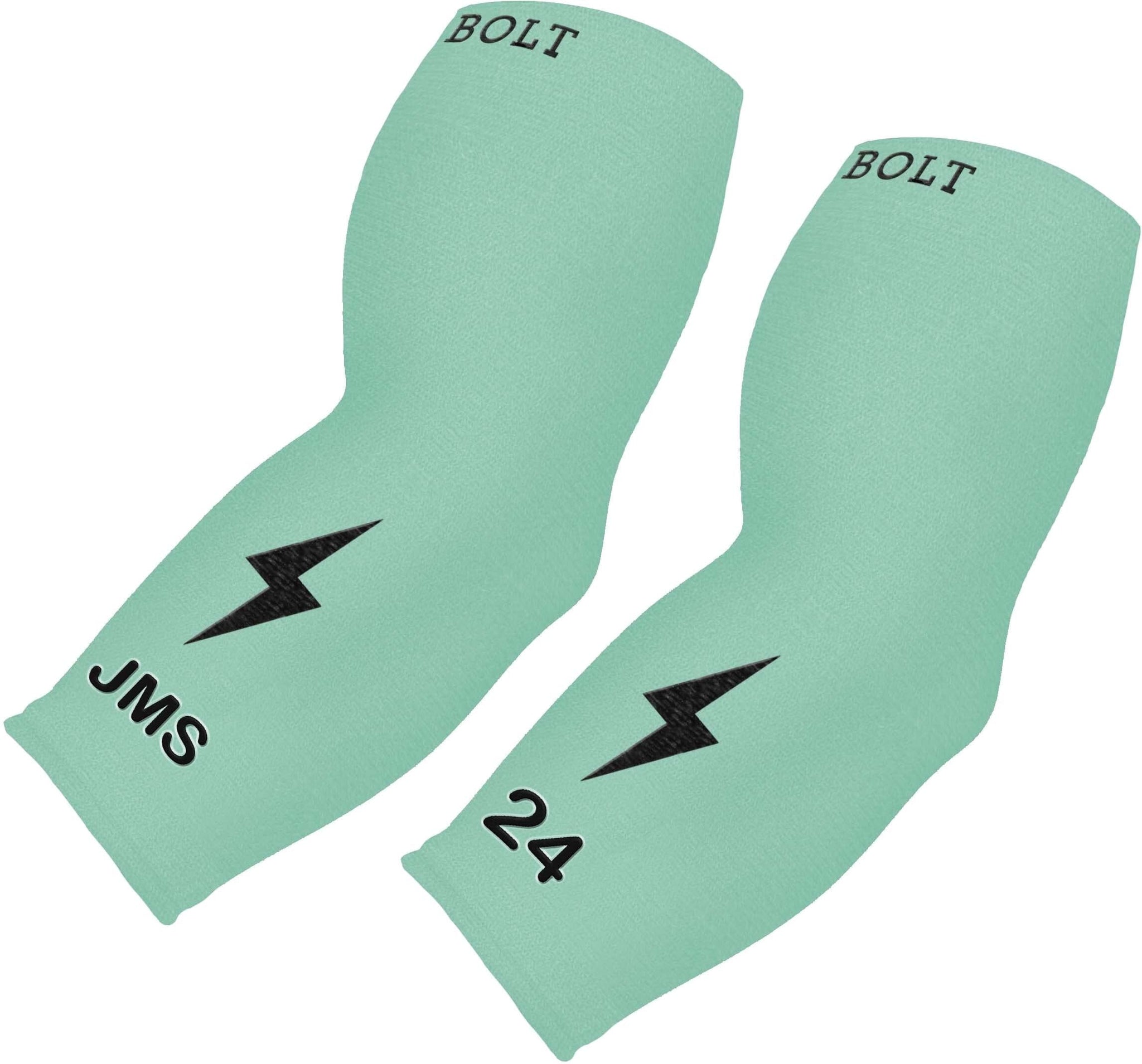 Personalized BRUCE BOLT Graduated Compression Premium 3/4 Arm Sleeve - MINT- quickbuy